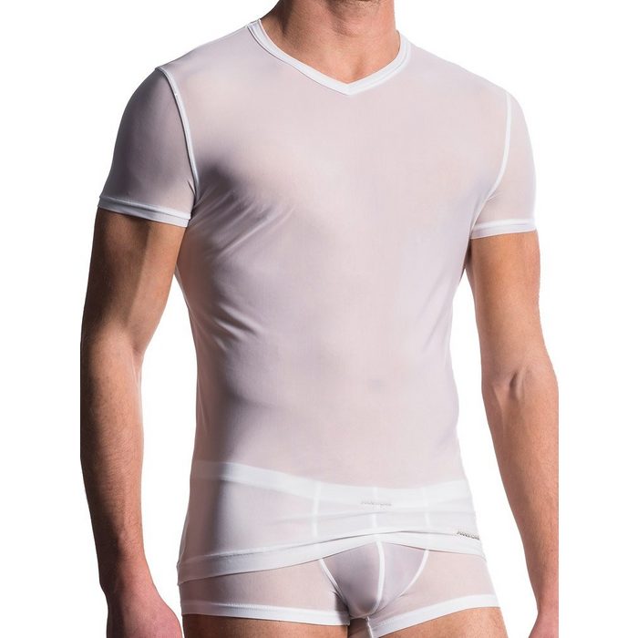 MANSTORE T-Shirt MANSTORE M101: V-Neck-Shirt weiß