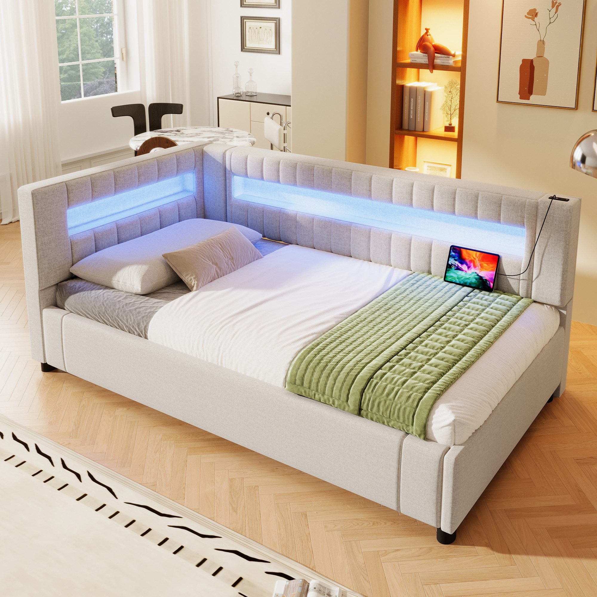 Merax Daybett 90x200cm mit hydraulischem Stauraum günstig online kaufen