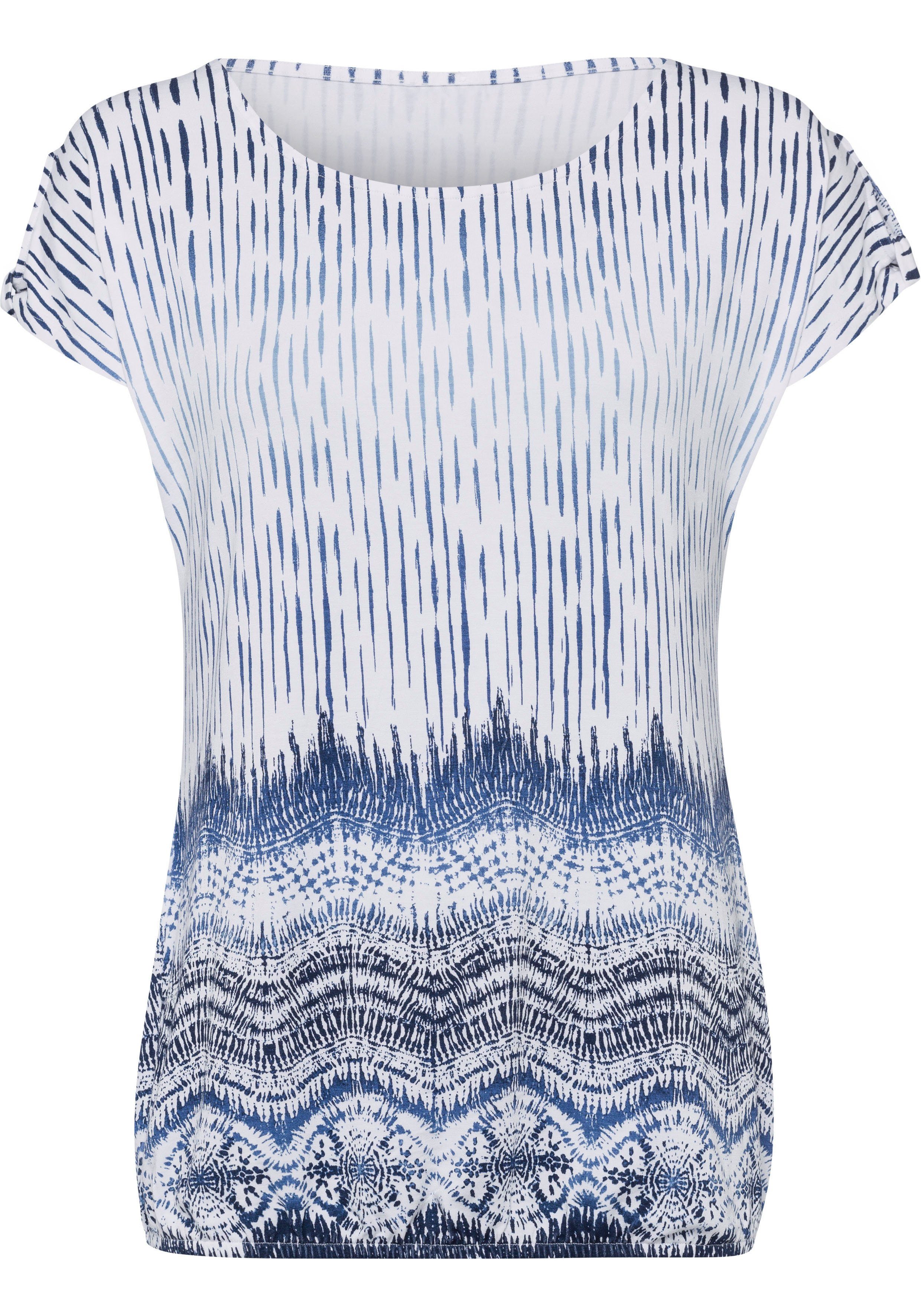 LASCANA T-Shirt "mit kleinem Cut-Out am Ärmel", (2er-Pack), aus weichem Vis günstig online kaufen