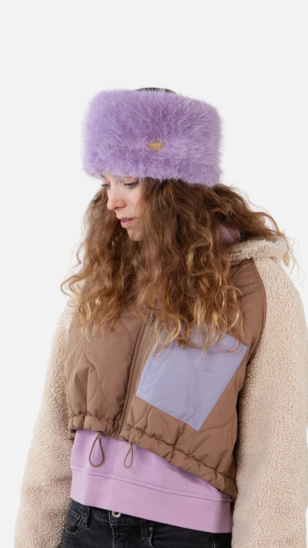 Barts Stirnband Barts Morade Headband Stirnband aus Kunstpelz Elastisches Band auf der Innenseite für perfekte Passform