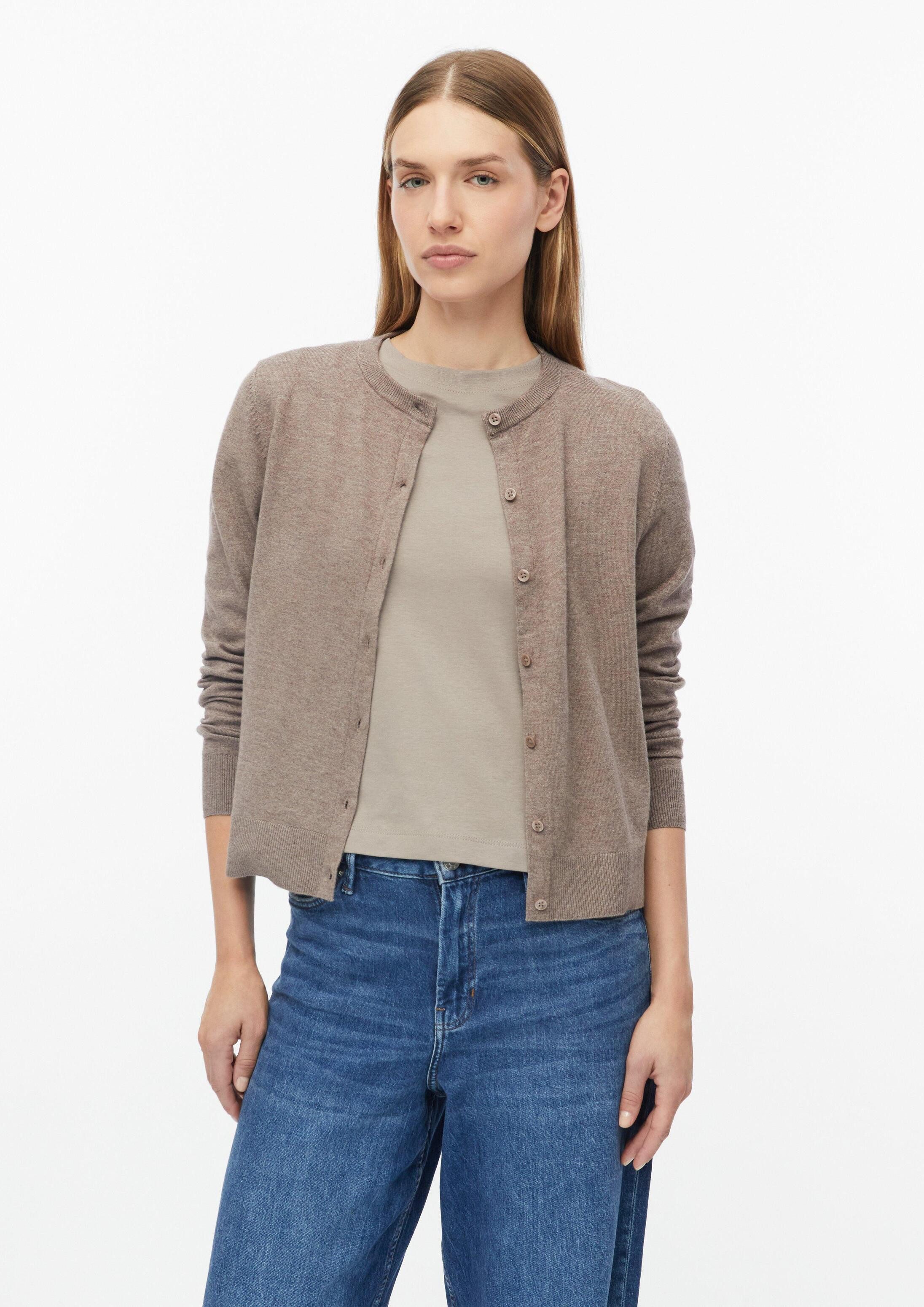 s.Oliver Cardigan Strickjacke Feinstrickjacke mit Rippbündchen