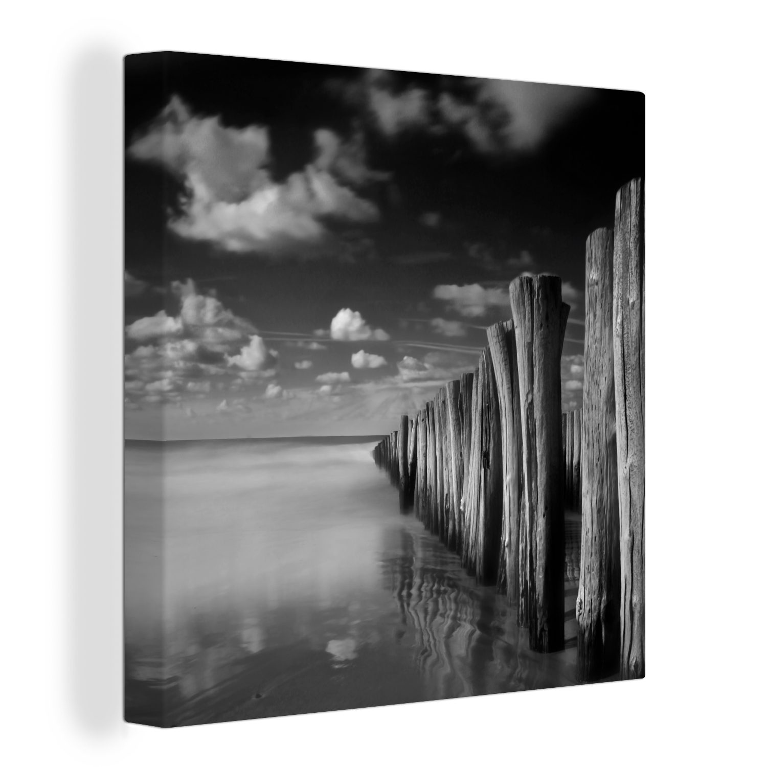 OneMillionCanvasses® Leinwandbild Stürmisches Wetter (1 Schwarz-Weiß-Fotodruck, Schlafzimmer Leinwand für Wohnzimmer Bilder St), bunt
