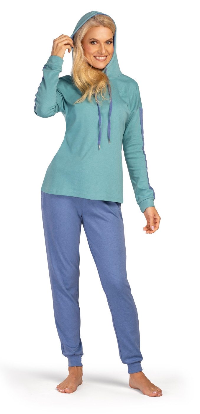 Consult-Tex Hausanzug Damen Hausanzug Homewear Suit (Spar-Set, 1 Stück) Freizeitanzug / Hausanzug mit Streifenmuster