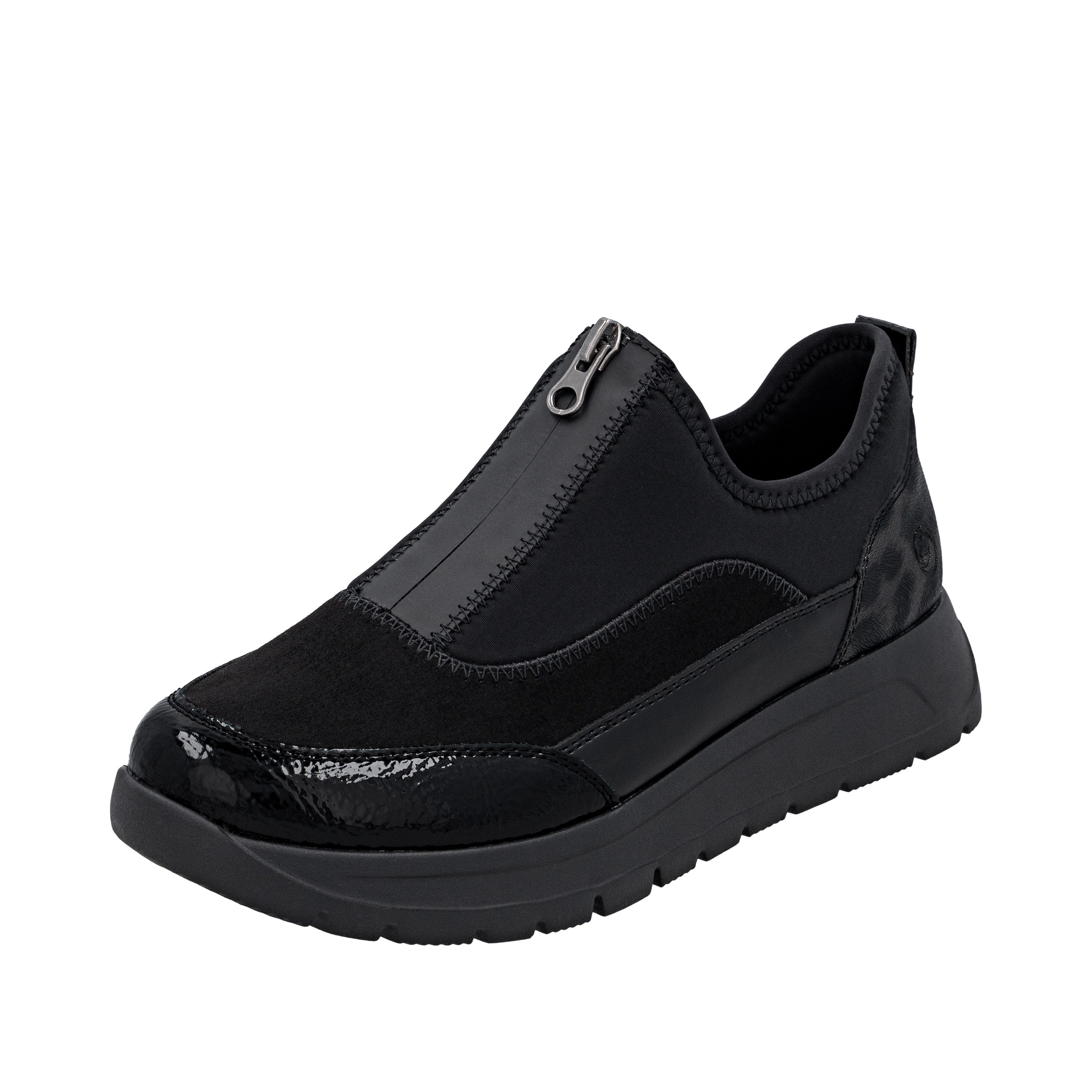 Remonte Plateausneaker Halbschuh, Casual-Sneaker mit Lackdetails günstig online kaufen