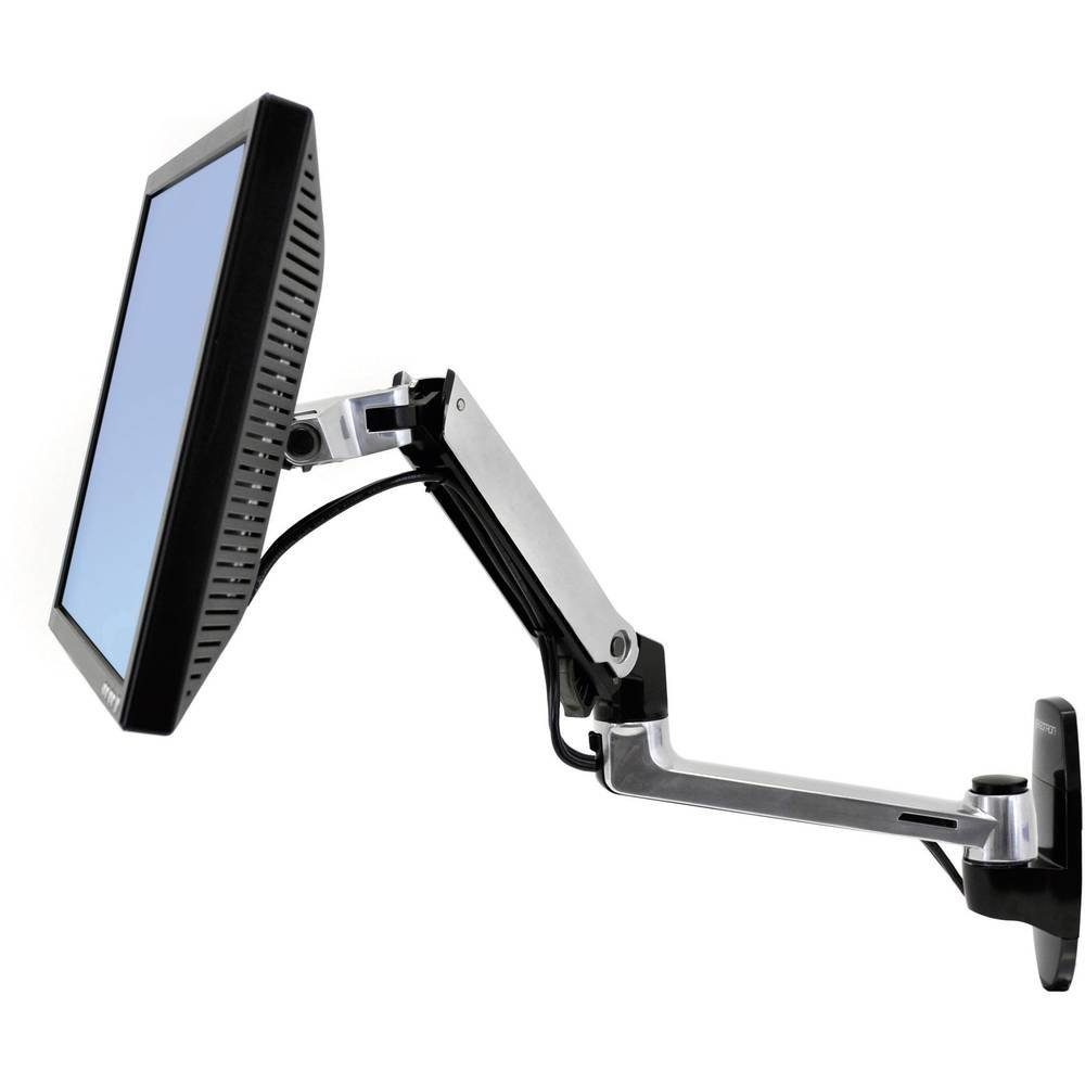Ergotron Monitor-Halterung LX Monitor Arm, Wandhalterung 45-243-026, (Constant Force-Technologie, Ausziehbar)