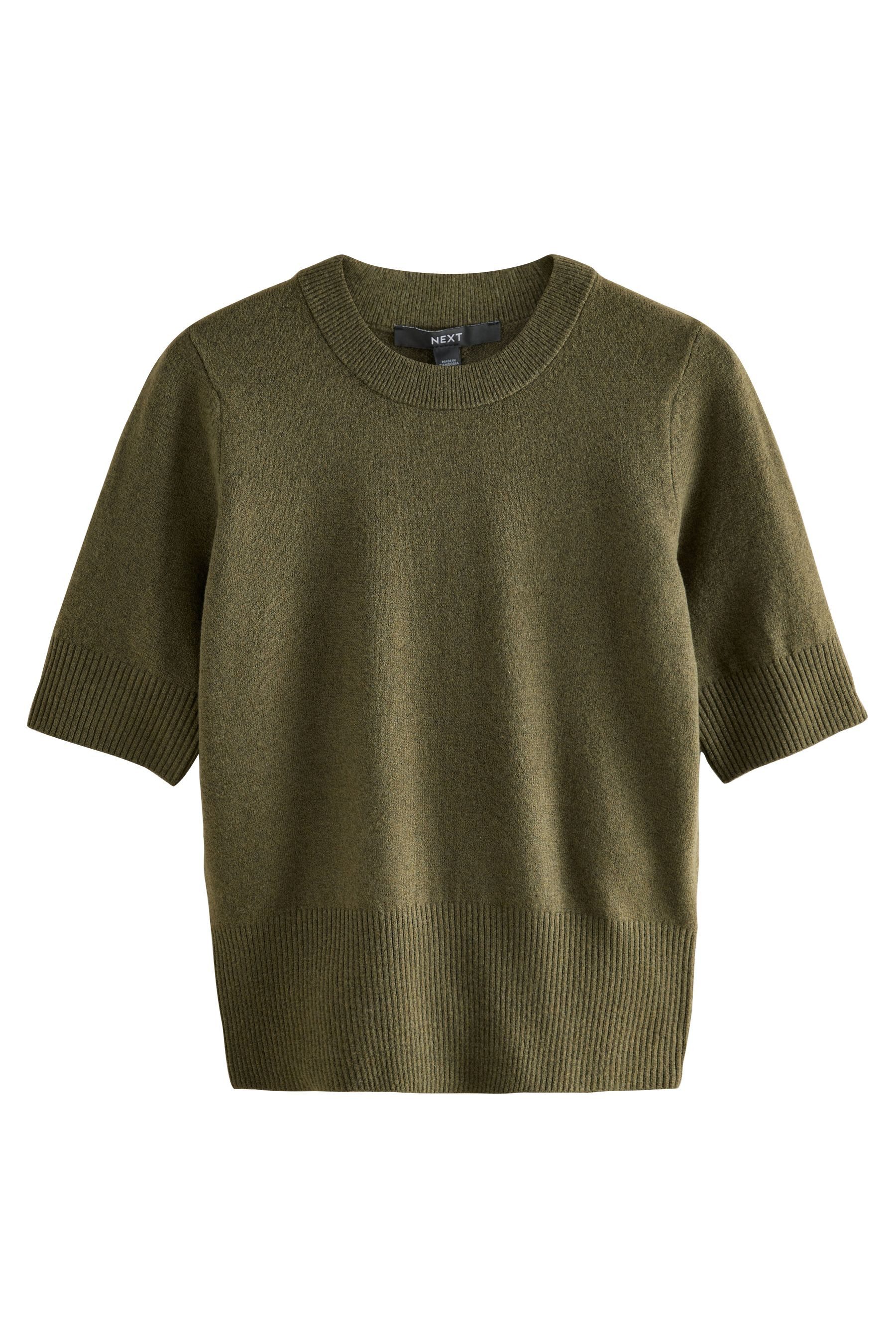 Next Strickpullover Kurzärmeliges, superweiches Stricktop, Kurzgröße (1-tlg günstig online kaufen