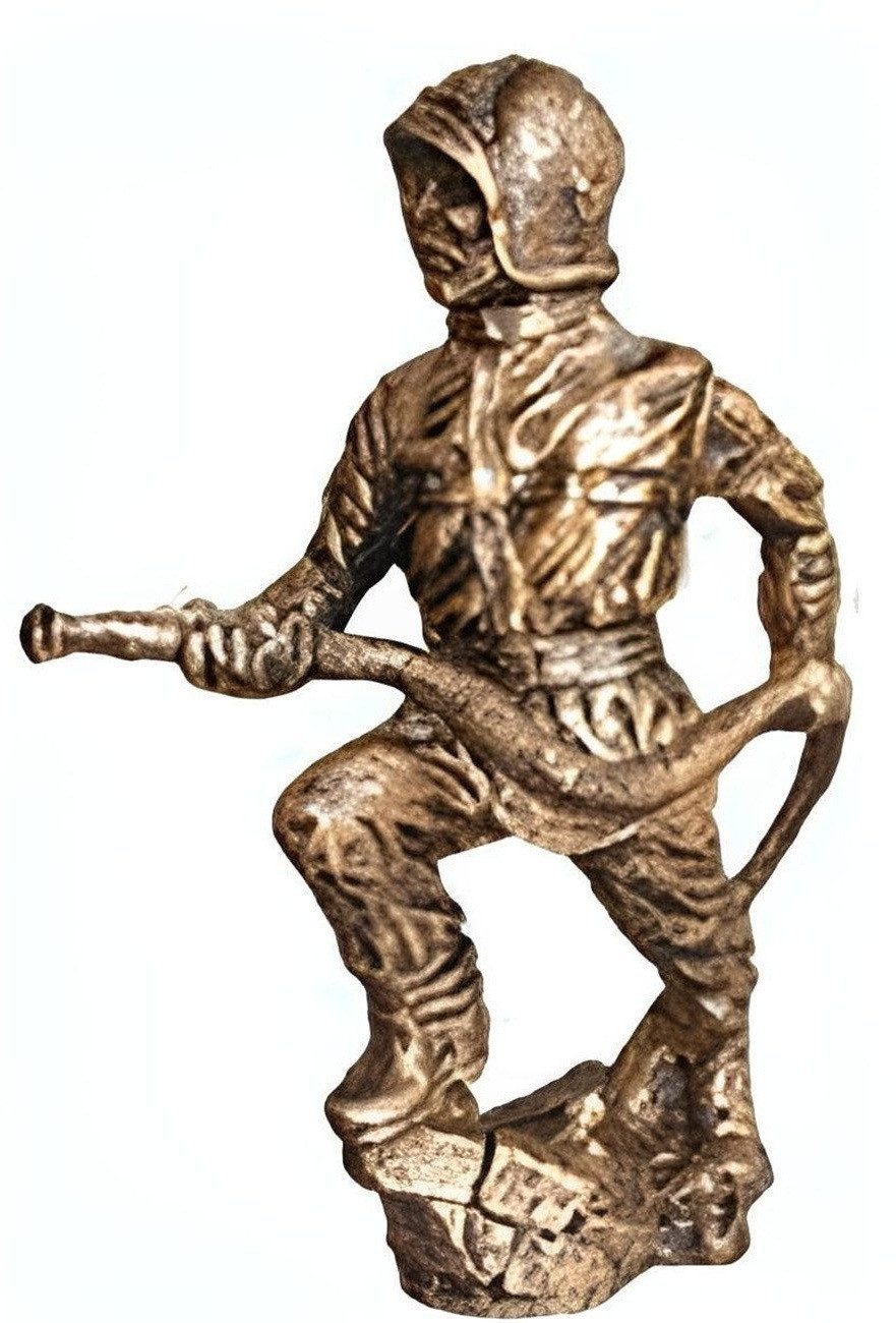 Xlmoebel Dekofigur Antike Feuerwehrmann Statue in detailreicher Ausführung (Skulptur S8-25cm), Hergestellt in Europa