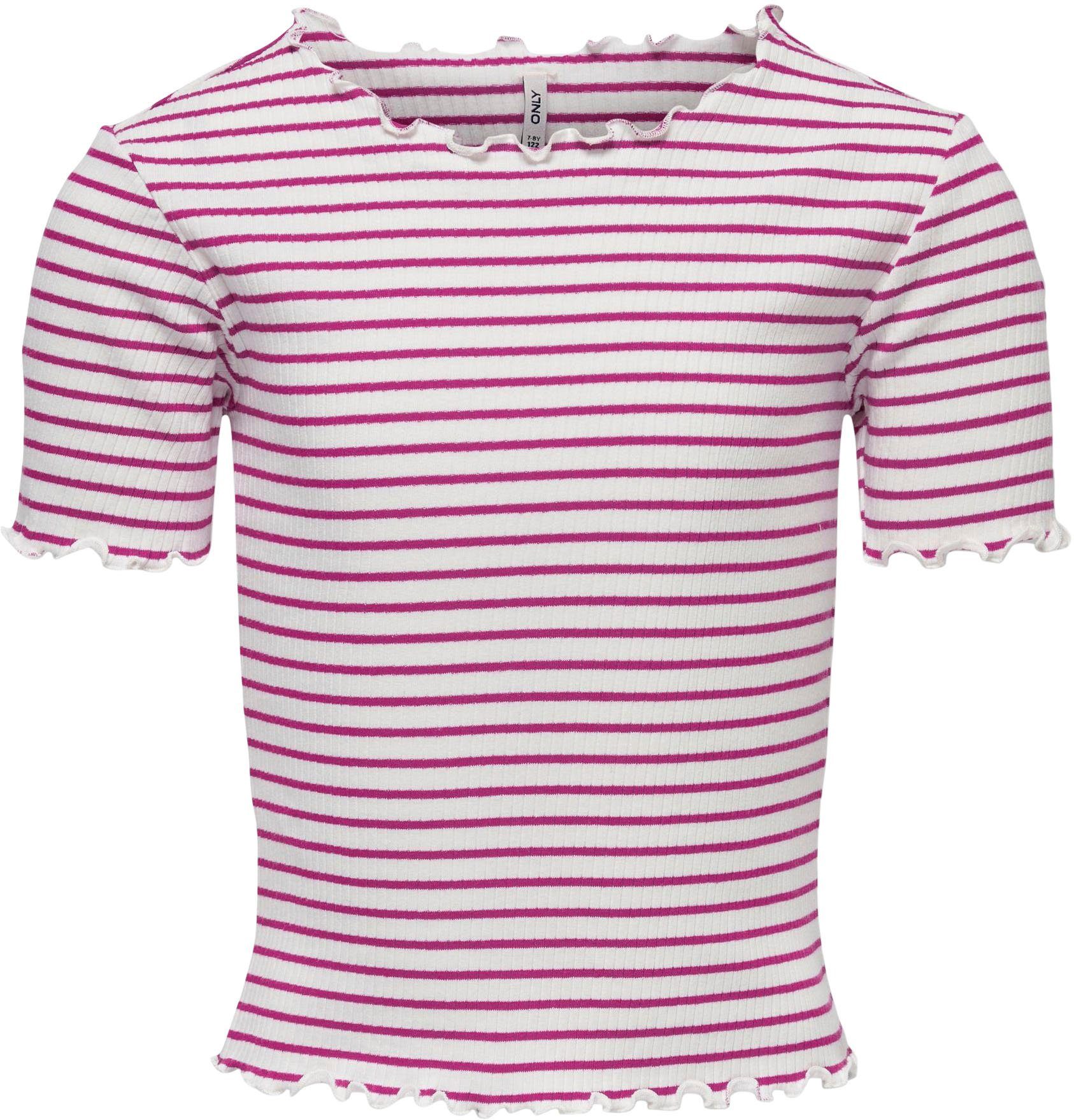 KIDS ONLY T-Shirt JRS S/S KOGGILA berry very TOP RIB