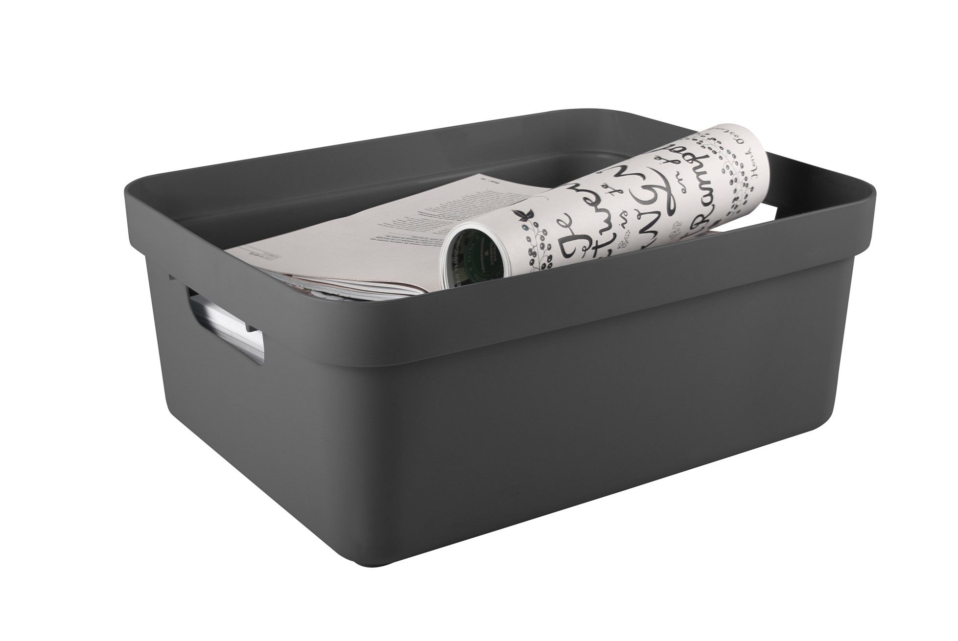 Sunware Aufbewahrungsbox Home Box Sigma anthrazit, mit Griffen