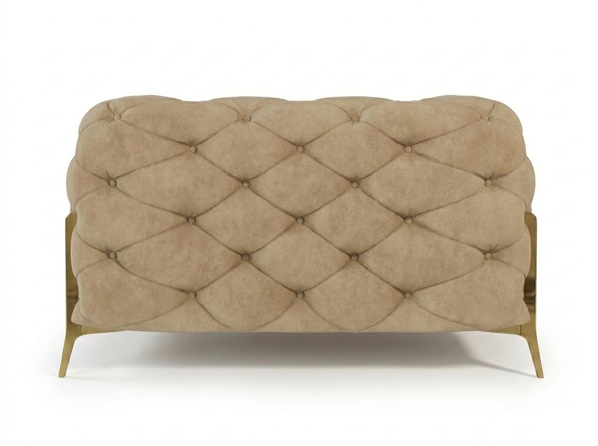 JVmoebel Chesterfield-Sessel Beiger Chesterfield Sessel für das Wohnzimmer (1-St), Made in Europa
