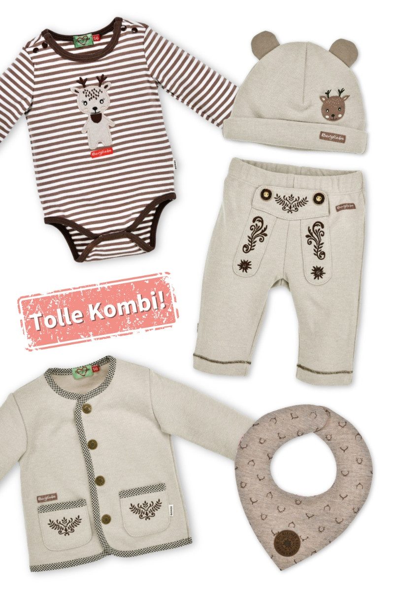 Trachtenkleid Trachtenhose Baby - BERGLIEBE - beige