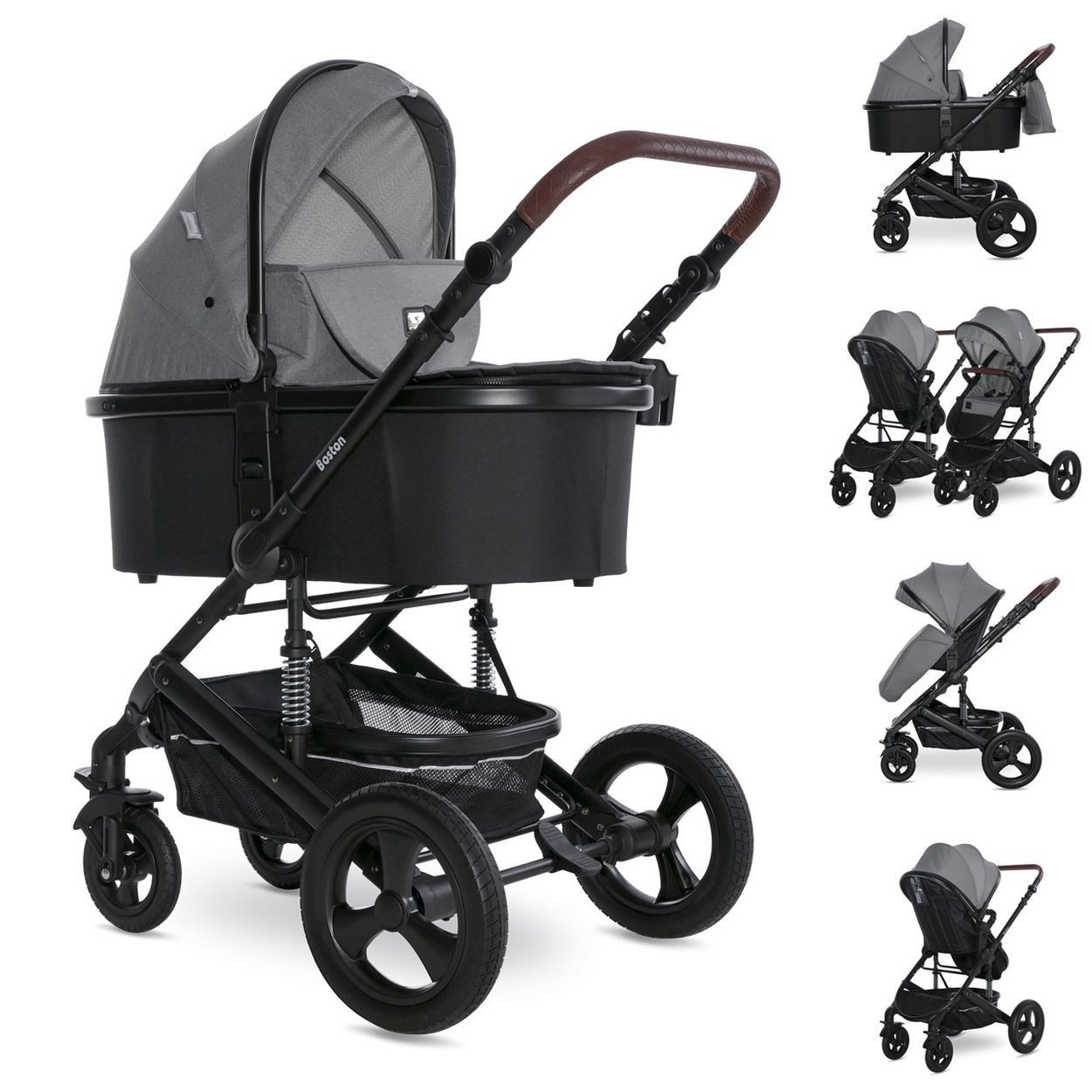 Kombi-Kinderwagen Kombikinderwagen Boston 2 in 1