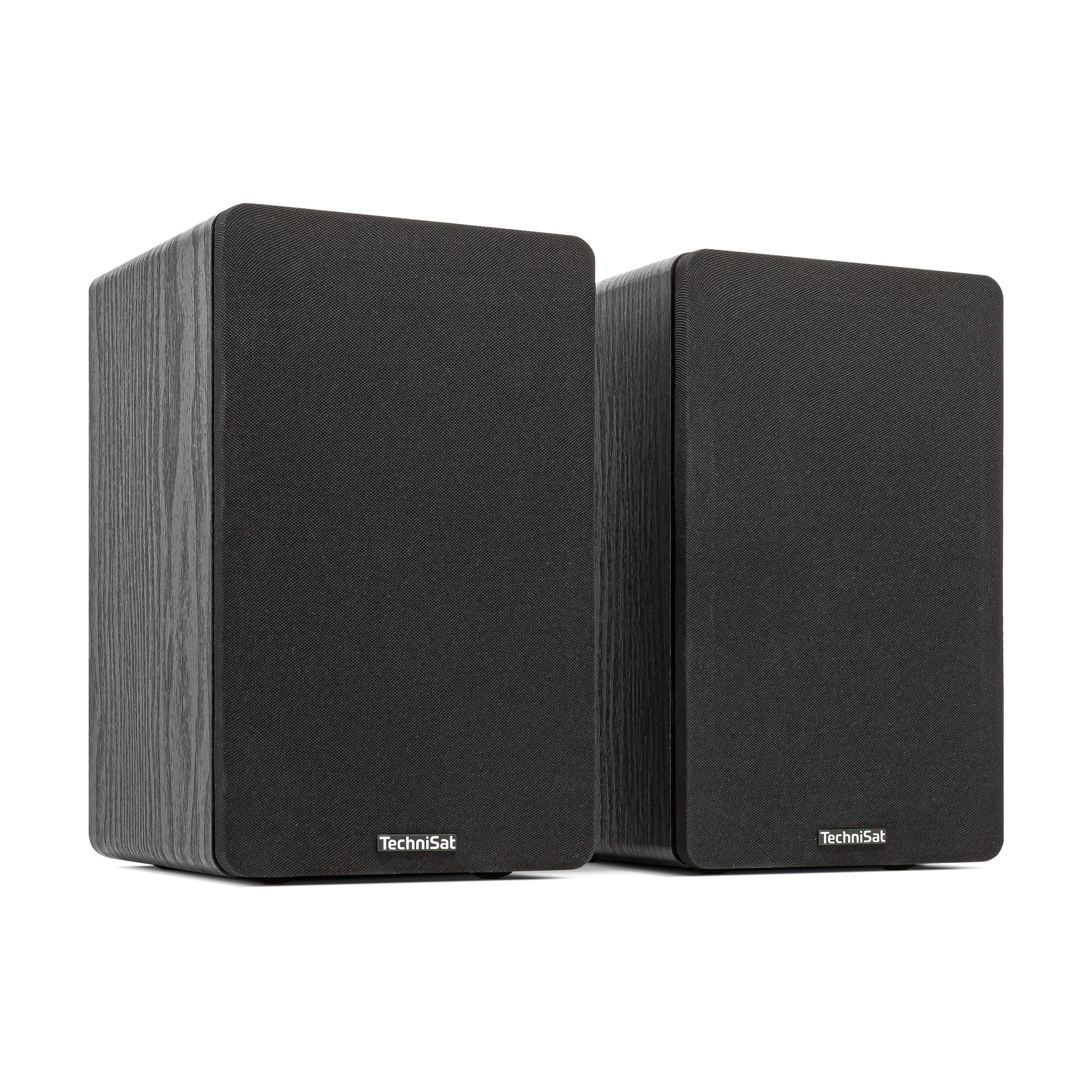 TechniSat AUDIOMASTER RLS 1 Regal-Lautsprecher 2.0 (A2DP Bluetooth, Bluetooth, AVRCP Bluetooth, 50 W, Fernbedienung, HDMI, Bluetooth, USB, Equalizer und Subwoofer-Ausgang)