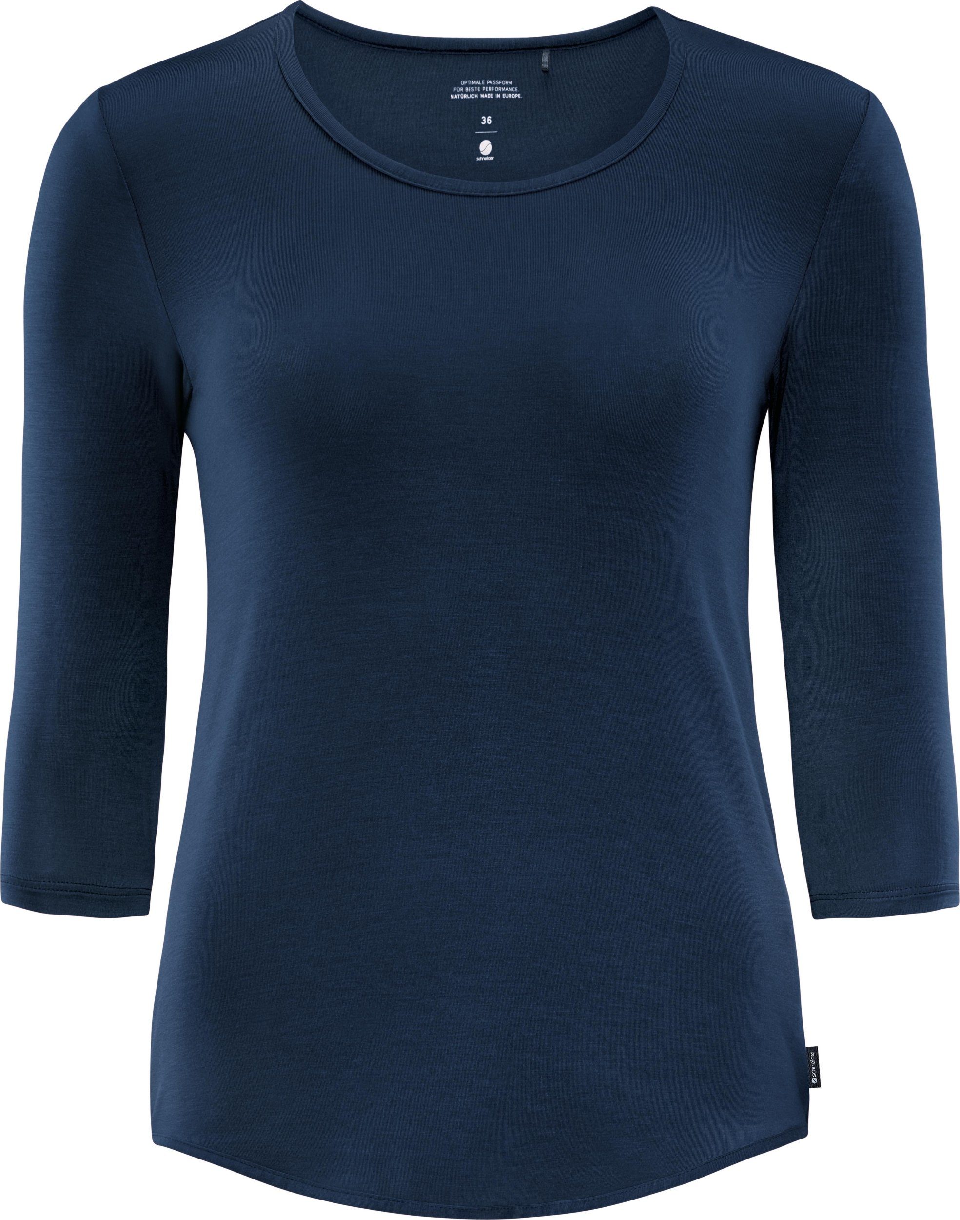SCHNEIDER Sportswear T-Shirt MADITAW-3/4-SHIRT DUNKELBLAU