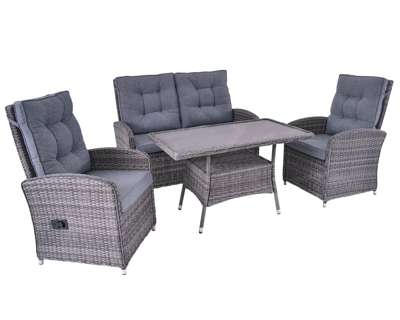 LC Garden Gartenlounge-Set Bailado Lounge Set 4-tlg. omega grau