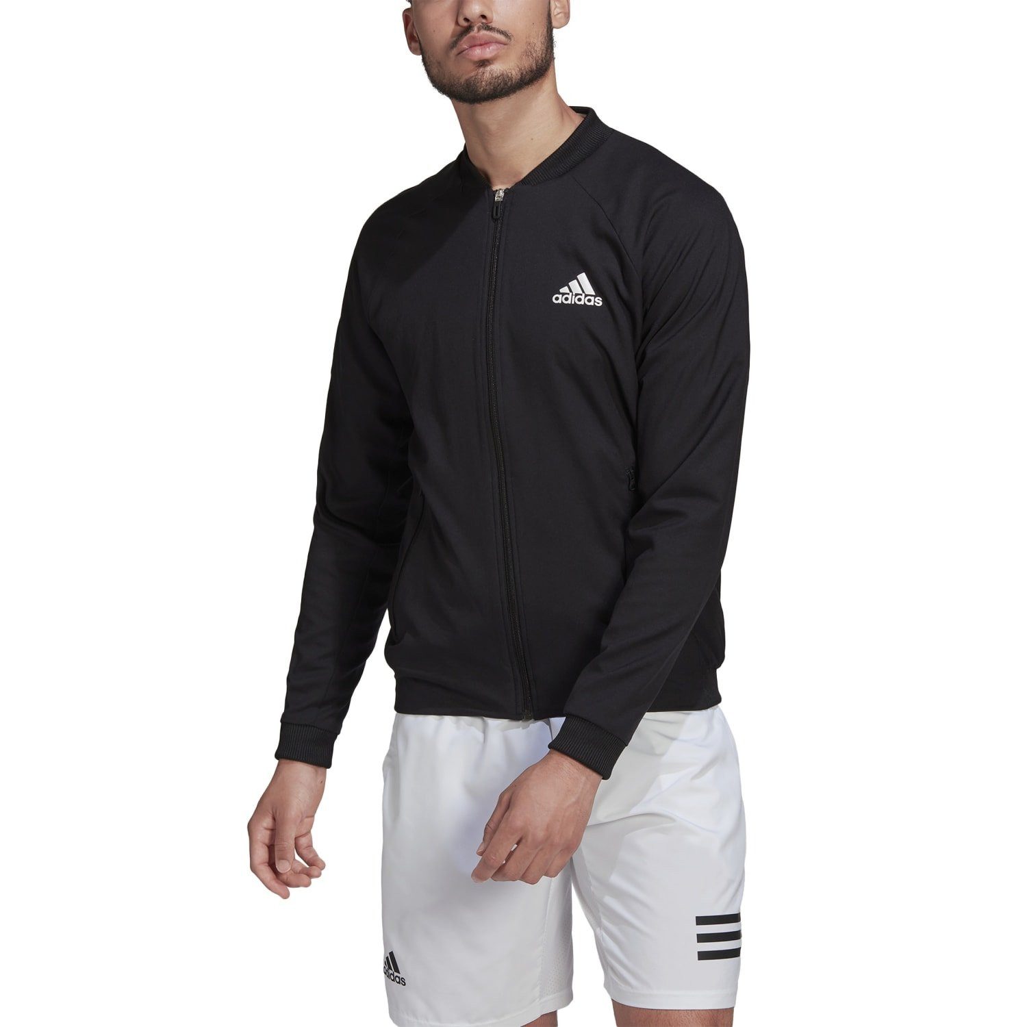 adidas Performance Trainingsjacke Stretch Woven (Stretchmaterial, feuchtigkeitsabsorbierend) #22 schwarz