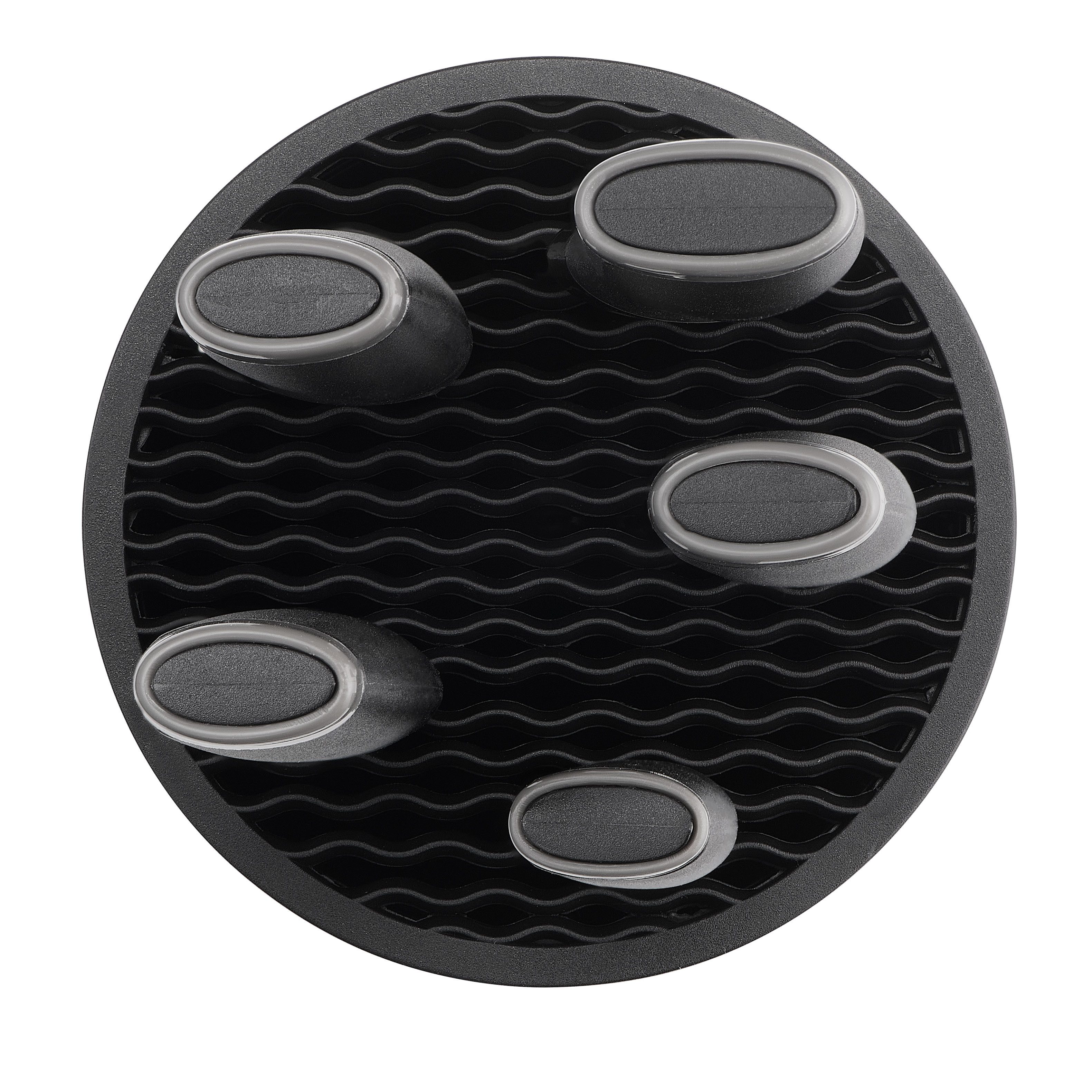 Tefal Messerblock Comfort (6tlg), Universeller Messerblock, Edelstahl Klingen, ergonomischer Griff