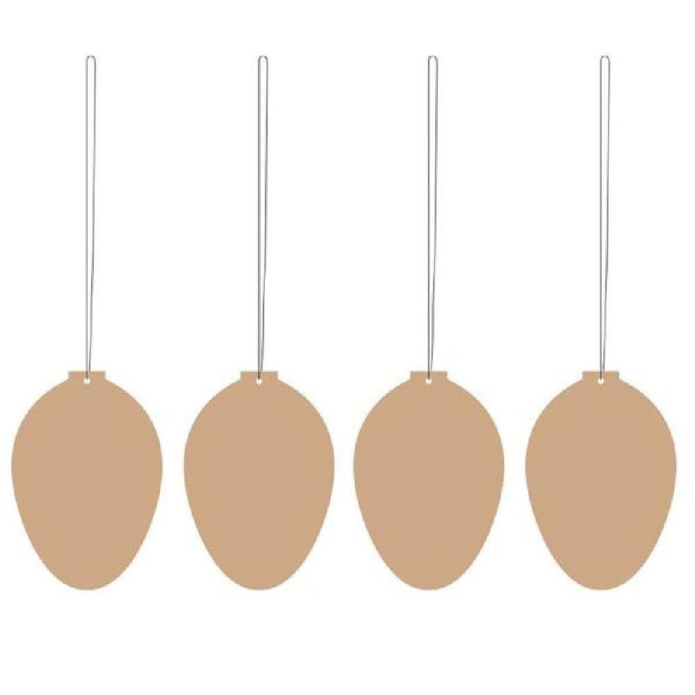 Cooee Design Osterfigur Dekoanhänger Ei Deco Egg Cafe Au Lait (4-teilig)