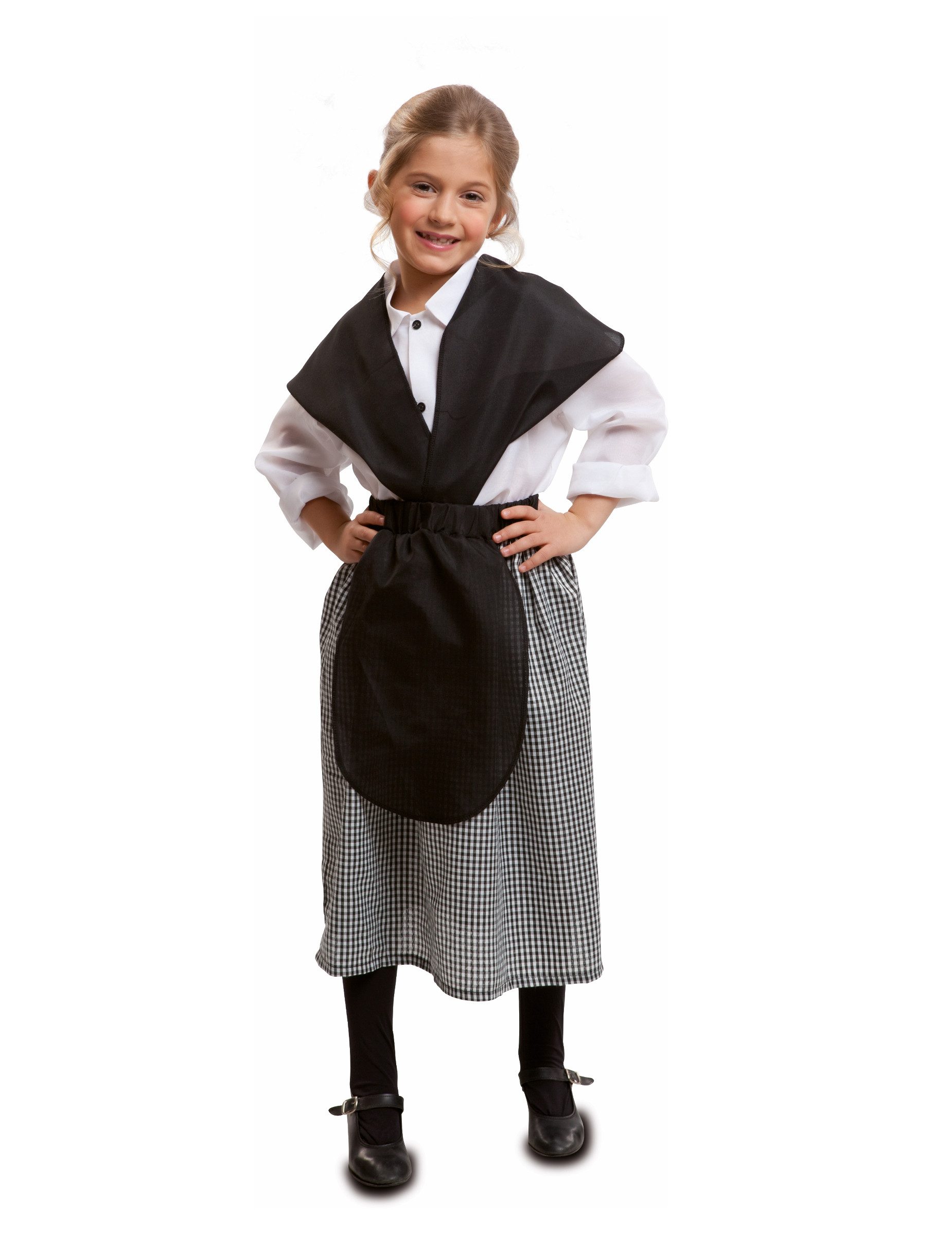 Viving Costumes Partyanzug Kastanien-Verkäuferin-Kostüm Marktfrau-Kostüm für Mädchen