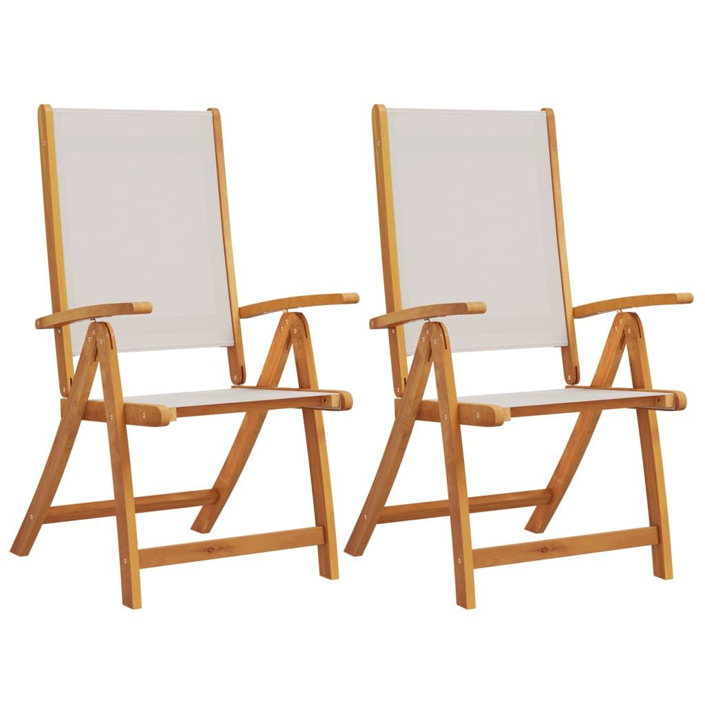 vidaXL Gartenstuhl Gartenstühle 2 Stk. Klappbar günstig online kaufen