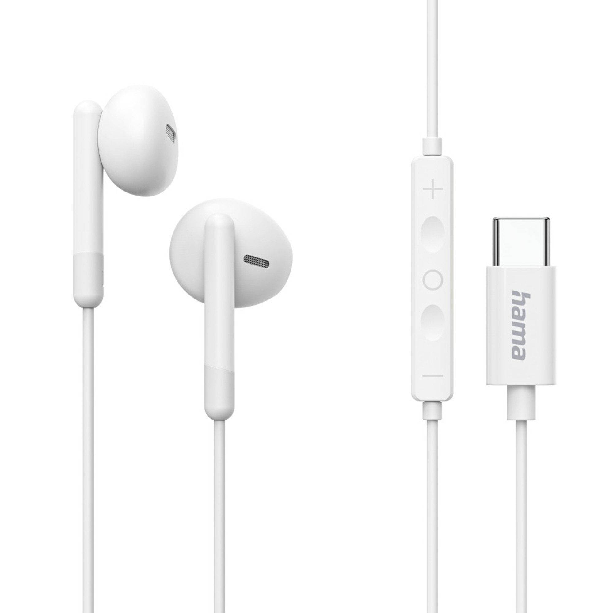 Hama Classy Earbuds, USB-C, Weiß Kopfhörer (Produkt fällt nicht unter das FuAG)