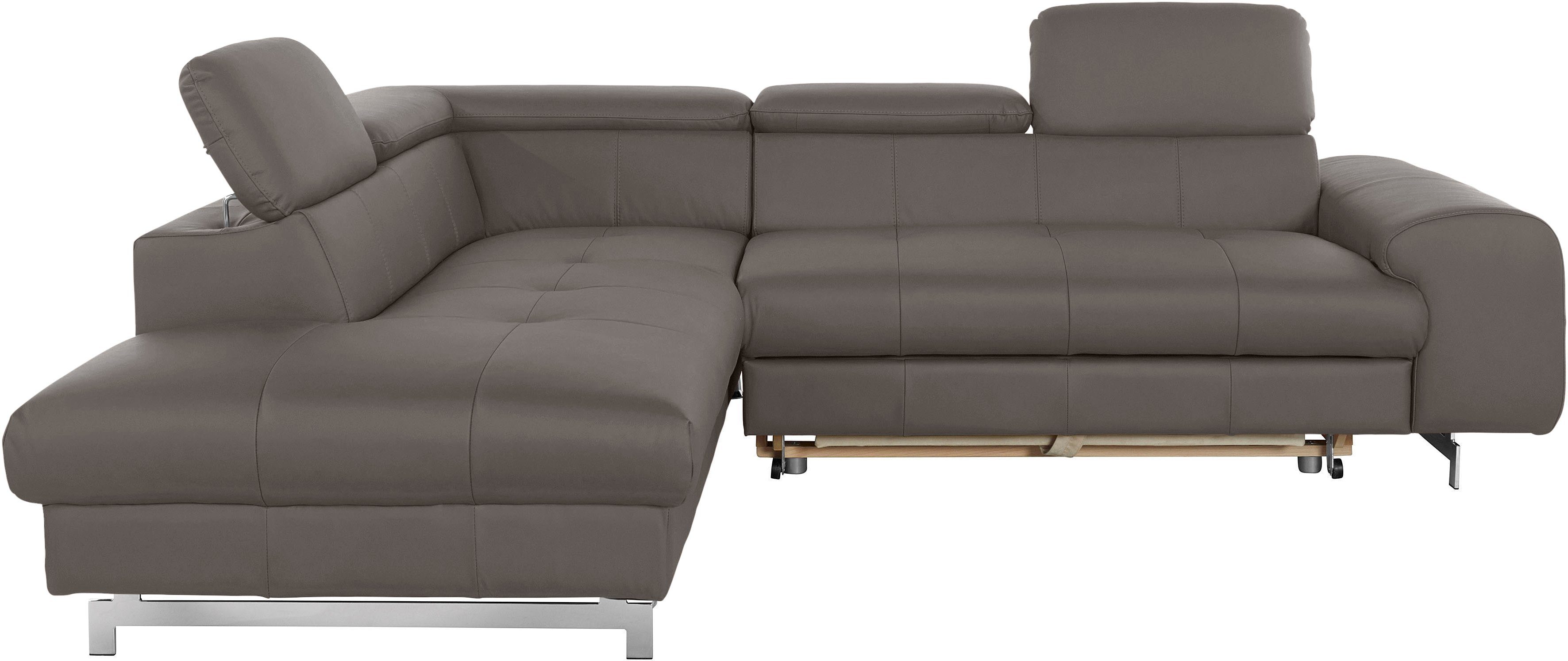 COTTA Ecksofa Chef L-Form, mit Kopfteilverstellung, günstig online kaufen