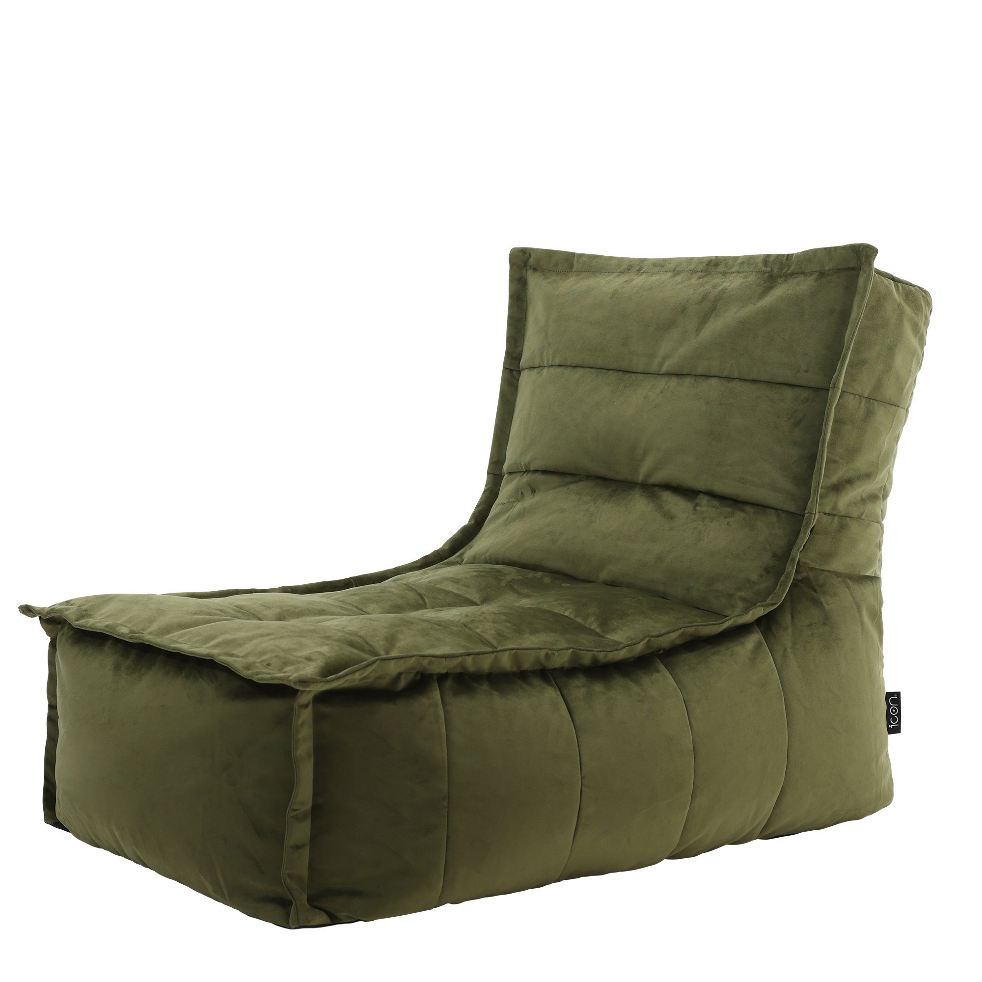 icon Sitzsack Liege aus Samt „Dolce“, 79x68x90cm, Made in Germany