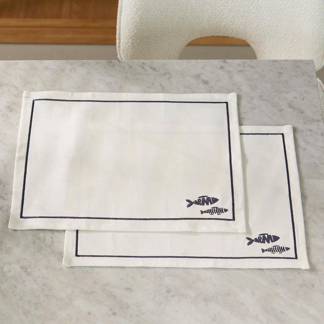 Rivièra Maison Tischdecke Tischsets Como Catch Placemat (2-teilig) günstig online kaufen