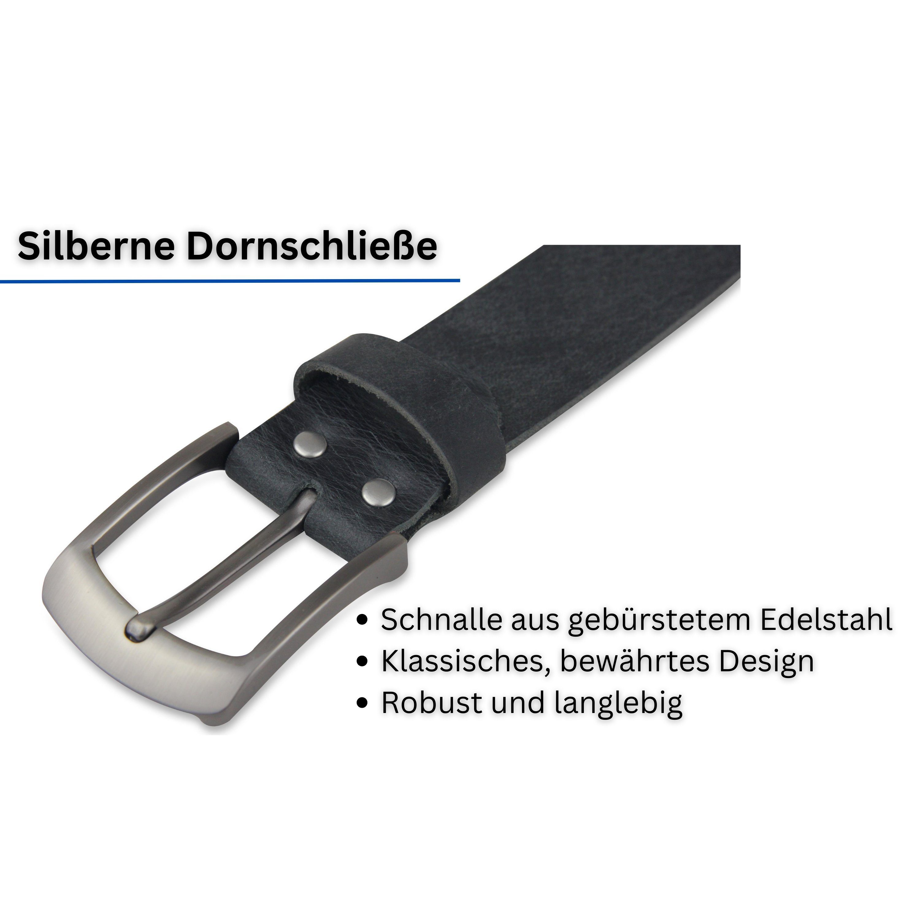 kürzbar, Dunkelgrau MADE IN GERMANY Frentree cm 100% Echtleder, Braun Leder, Ledergürtel aus 3,8 breiter aus Gürtel