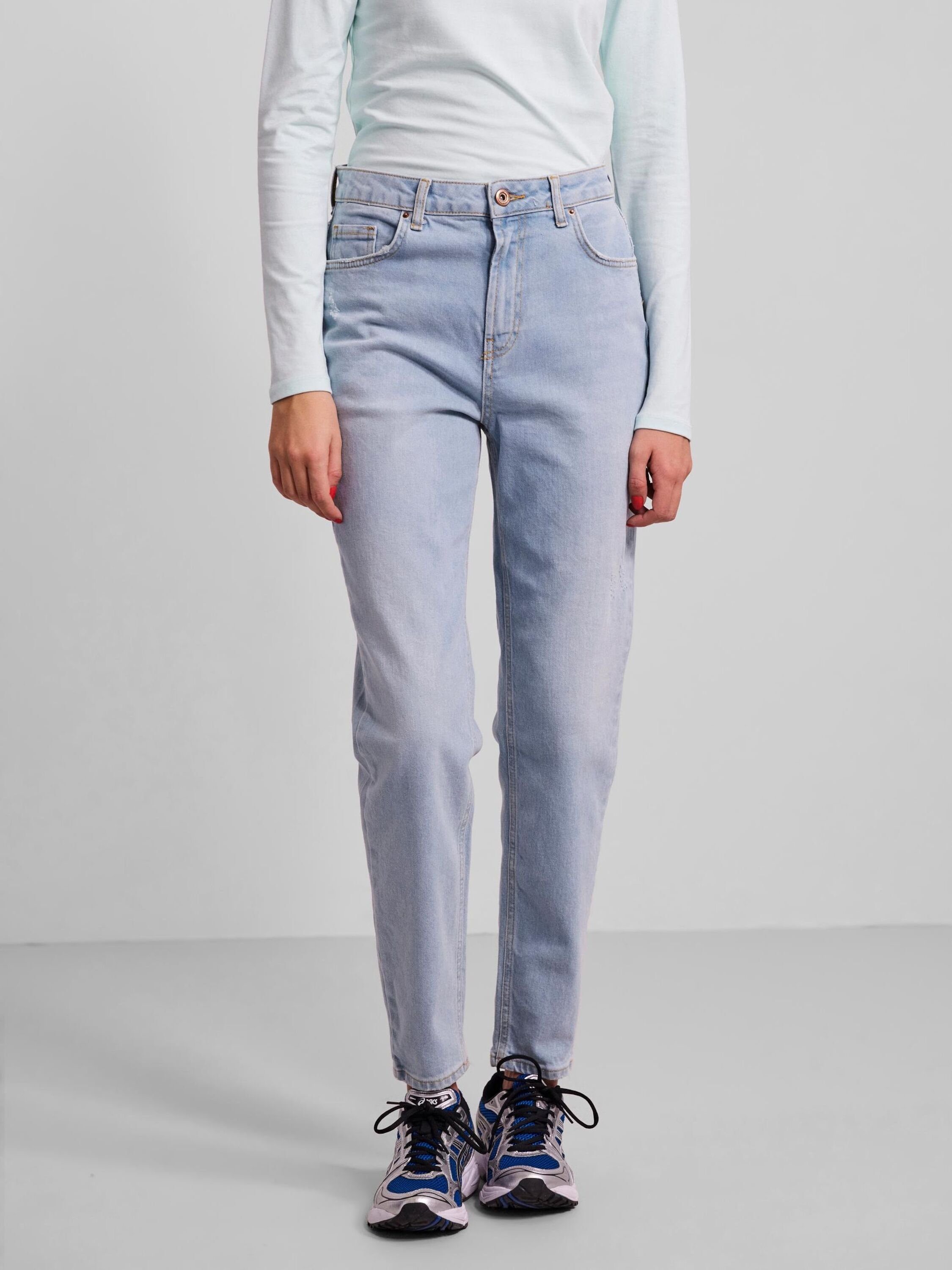 pieces Regular-fit-Jeans (1-tlg) Plain/ohne Details