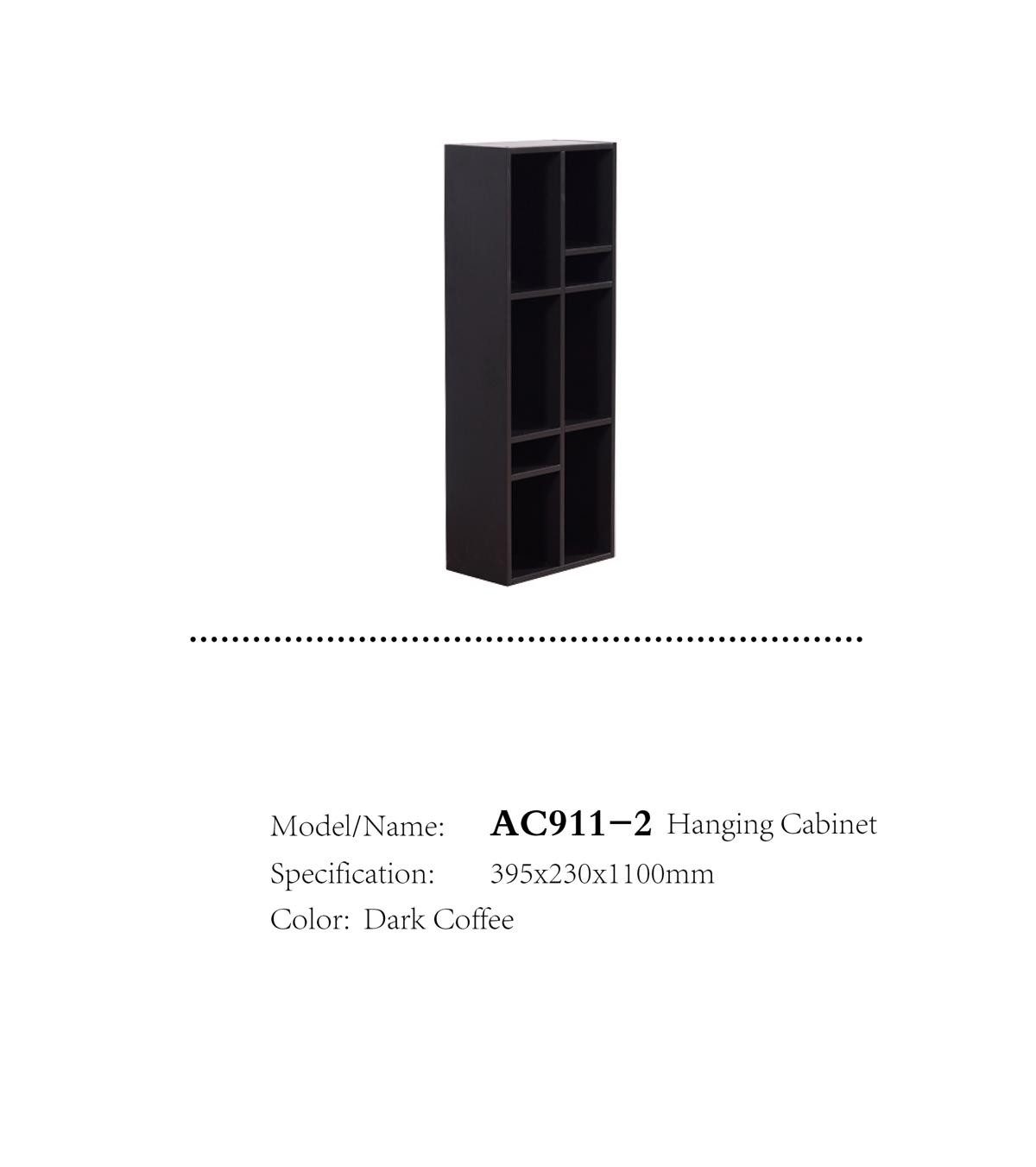 Xlmoebel Hängeschrank Design Wandgarderobe mit Fächern und Regal in Holzoptik (Hängeschrank) Hergestellt in Europa