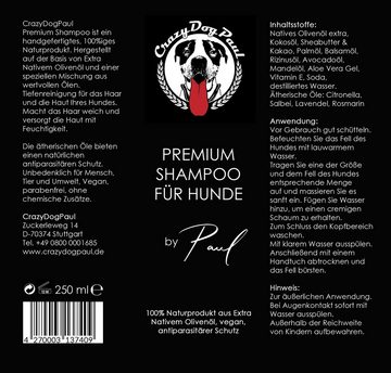 CrazyDogPaul Tiershampoo PREMIUM Luxusfellpflege für Ihren Hund - Vorteilspack, (2-St)