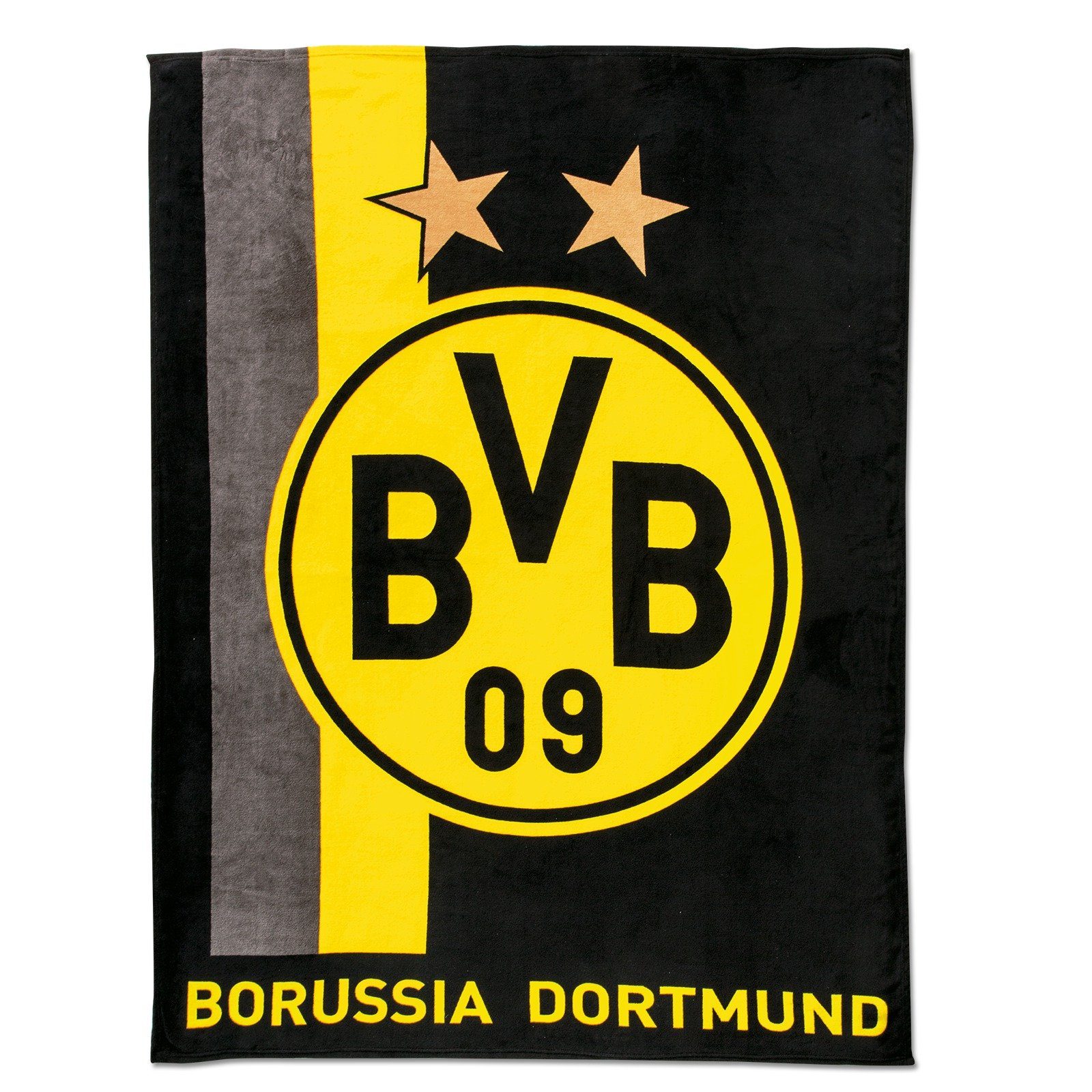 Kopfkissen BVB-Fleecedecke mit Streifenmuster, BVB, Füllung: 100 % Polyester Coral Fleece, Bezug: 100 % Polyester Coral Fleece, Rückenschläfer