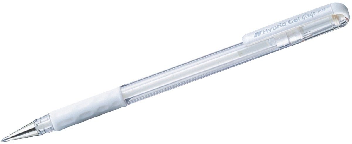 PENTEL Gelroller Geltintenroller Hybrid Gel Grip Pastell 0,4mm weiß