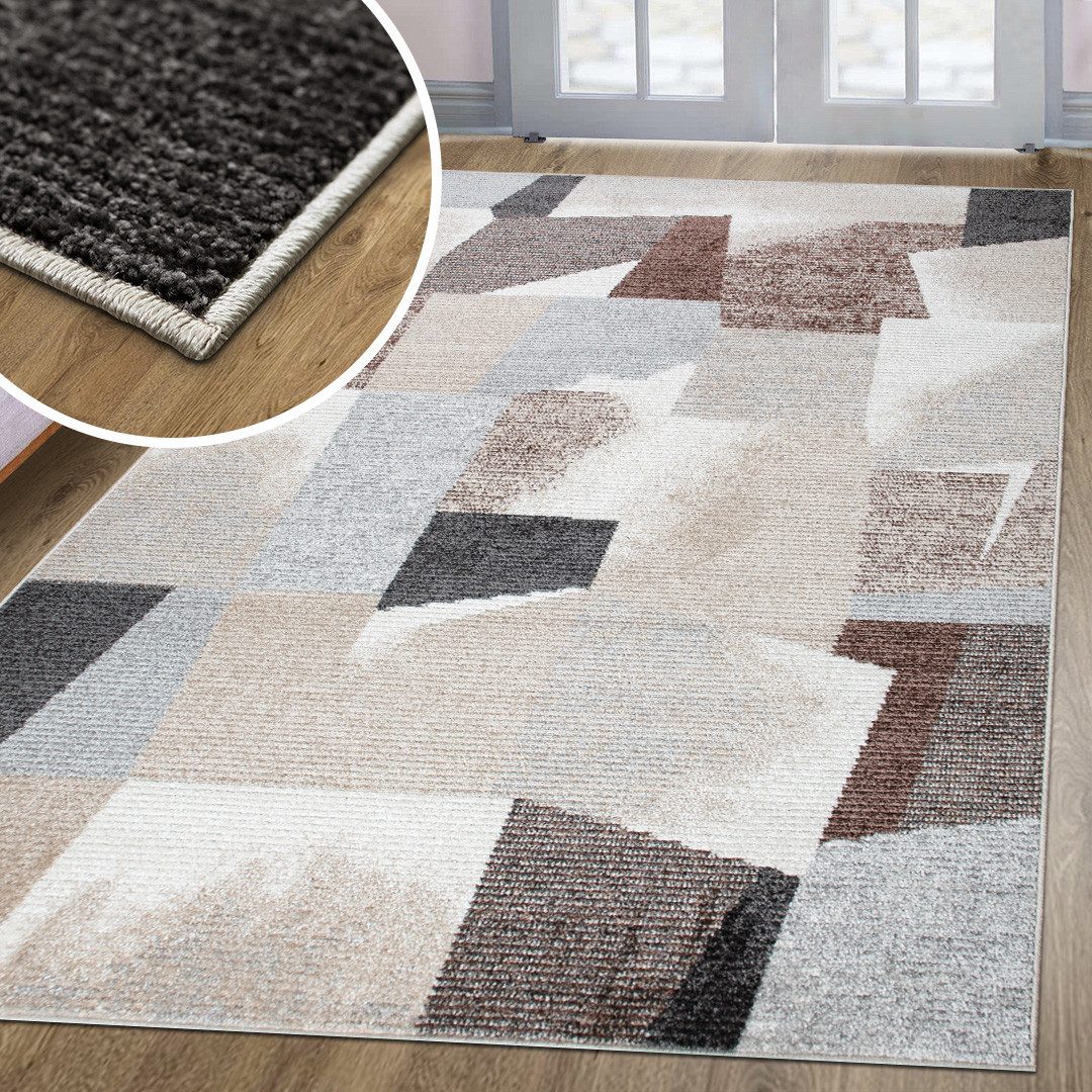 oKu-Tex Teppich HARMONIA, Wohnzimmer, Hoch-Tief-Effekt, weicher günstig online kaufen