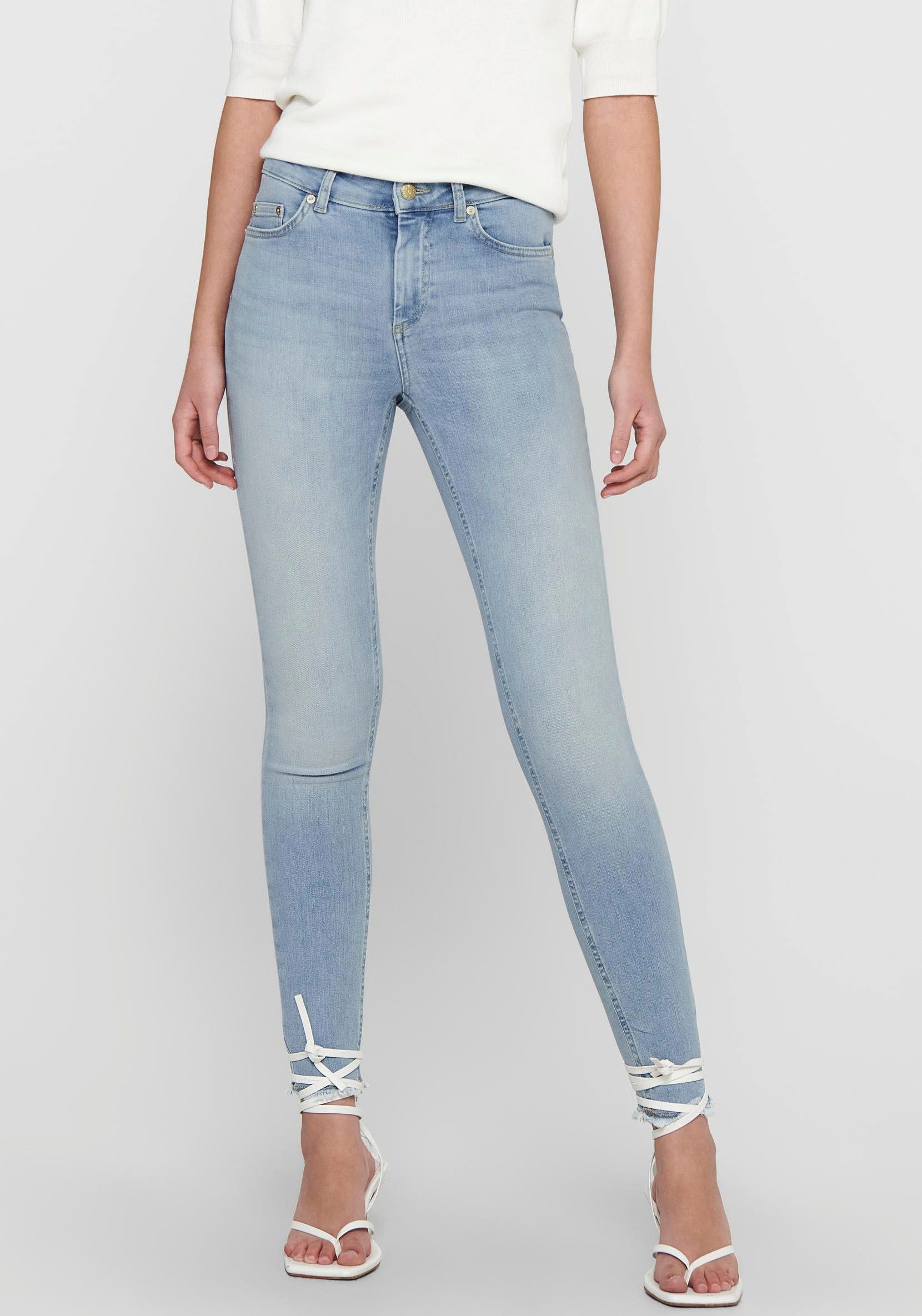 ONLY Ankle-Jeans ONLBLUSH MID SK ANK RAW