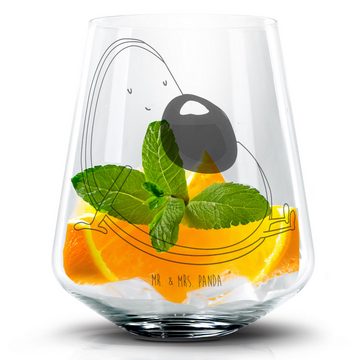 Mr. & Mrs. Panda Cocktailglas Avocado Schwangerschaft - Transparent - Geschenk, Babyshower, Cocktai, Premium Glas, Personalisierbar