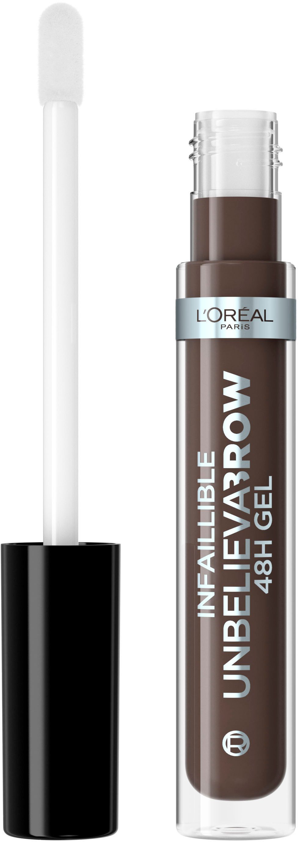 L'ORÉAL PARIS Augenbrauen-Gel Unbelieva Brow, mit unterschiedlichen Applikatoren, wischfest, Augen-Make-Up