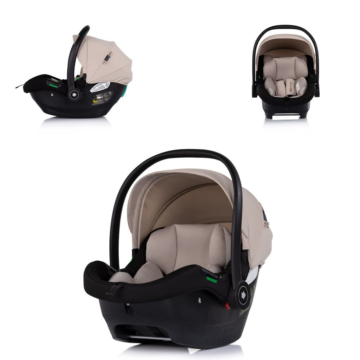 Chipolino Babyschale Babyschale Elite next Gen, ab: 0, bis: 1.25, i-Size (40-87cm) Schaukelfuß Gurt 3D-Kissen