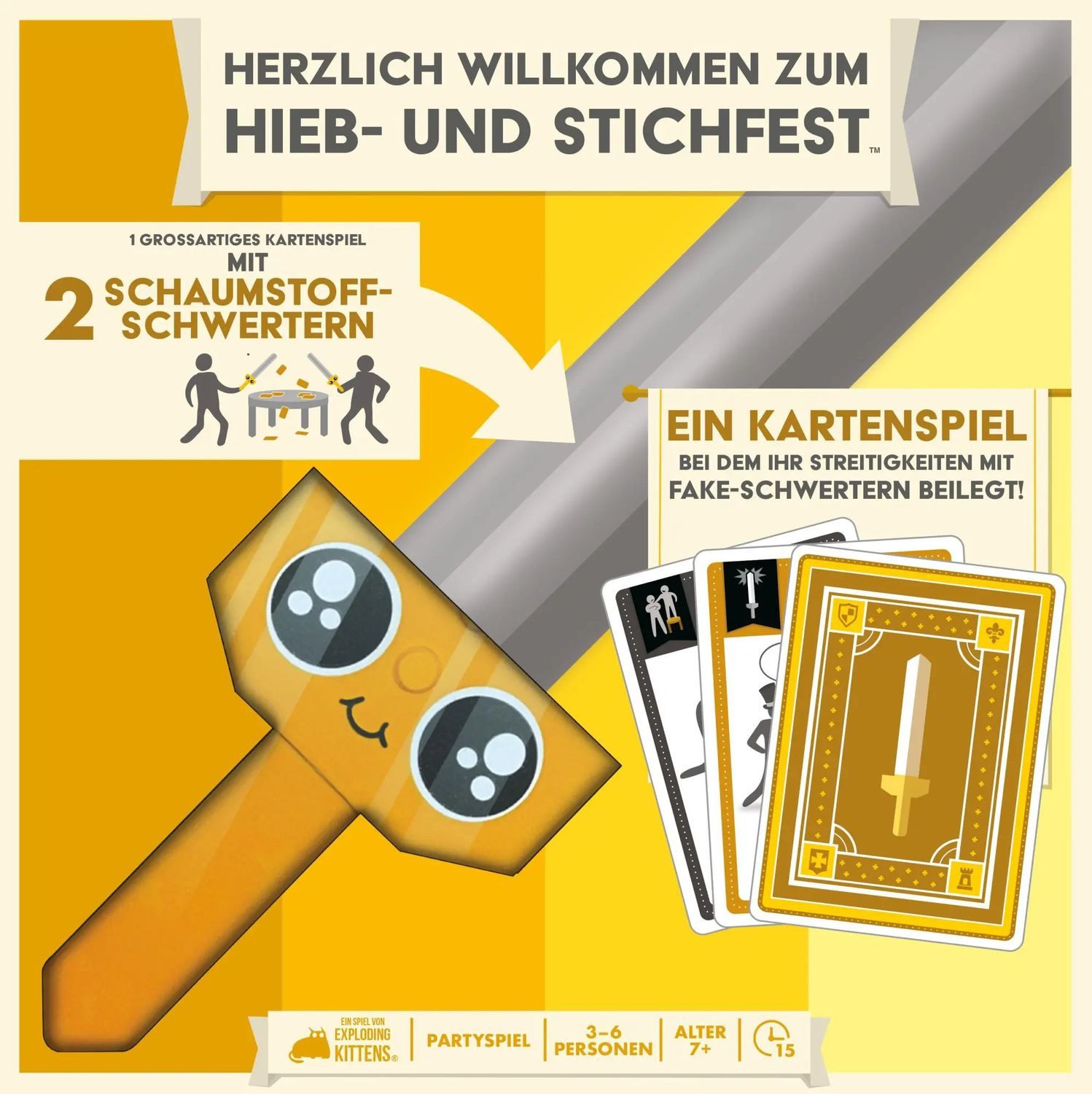 Asmodee Spiel Herzlich Willkommen zum Hieb- und Stichfest