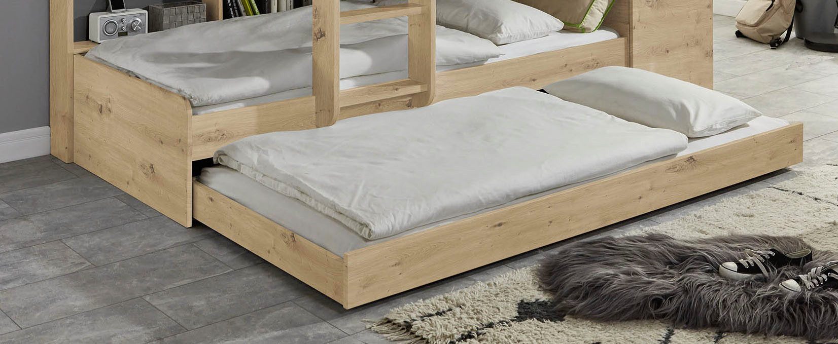 Relita Bettschubkasten Sina, leichte Rollenführung