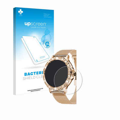 upscreen Schutzfolie für walkbee Smartwatch 1.3" (rund), Displayschutzfolie, Folie Premium klar antibakteriell