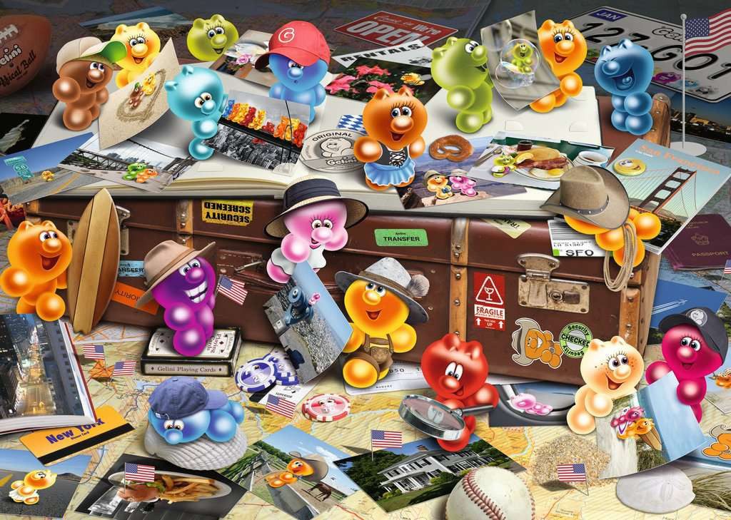 Ravensburger Puzzle Gelini German Tourist 1000 Teile Puzzle, 1000 Puzzleteile, Made in Europa