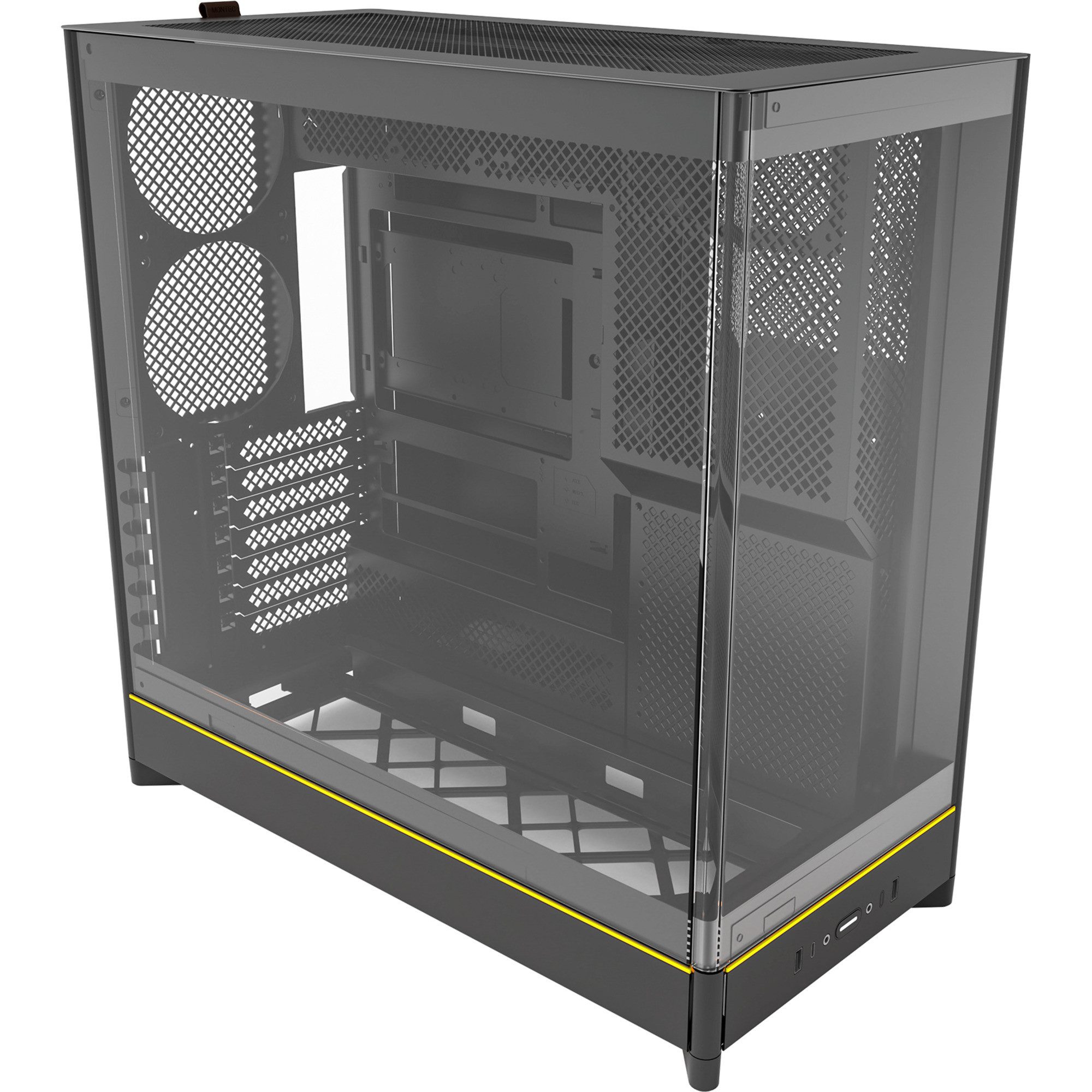 MONTECH PC-Gehäuse Montech HS02, Tower-Gehäuse, (Tempered Glass x 2)