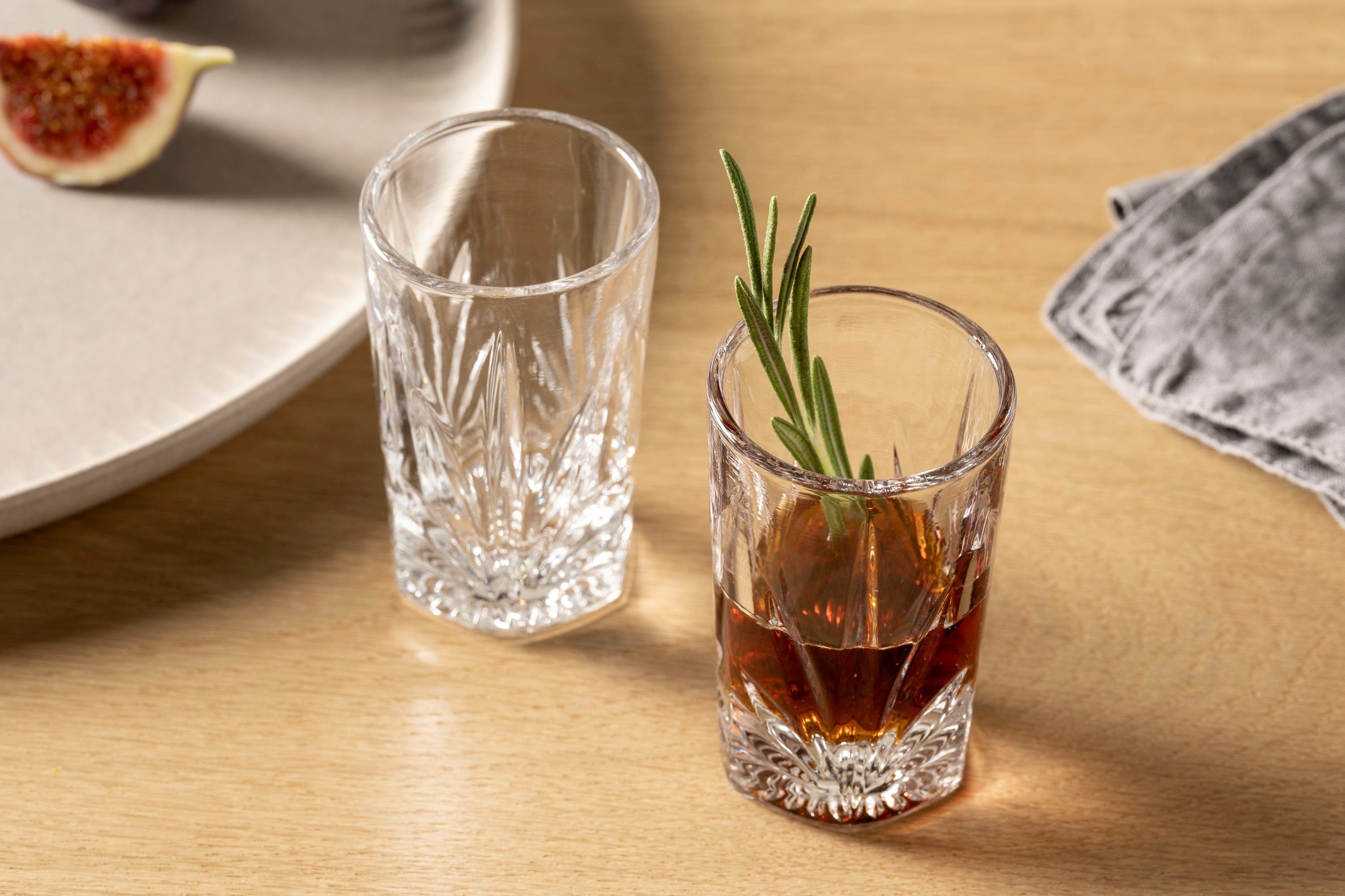LEONARDO Schnapsglas CAPRI, 4-tlg., Glas, 70 ml, 4-teilig