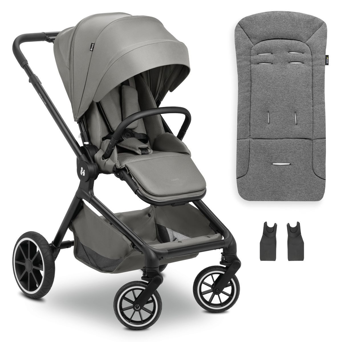 Hauck Sportbuggy Move N Care - Dark Grey, Sportwagen mit Liegefunktion & Sitzauflage höhenverstellbar bis 22 kg