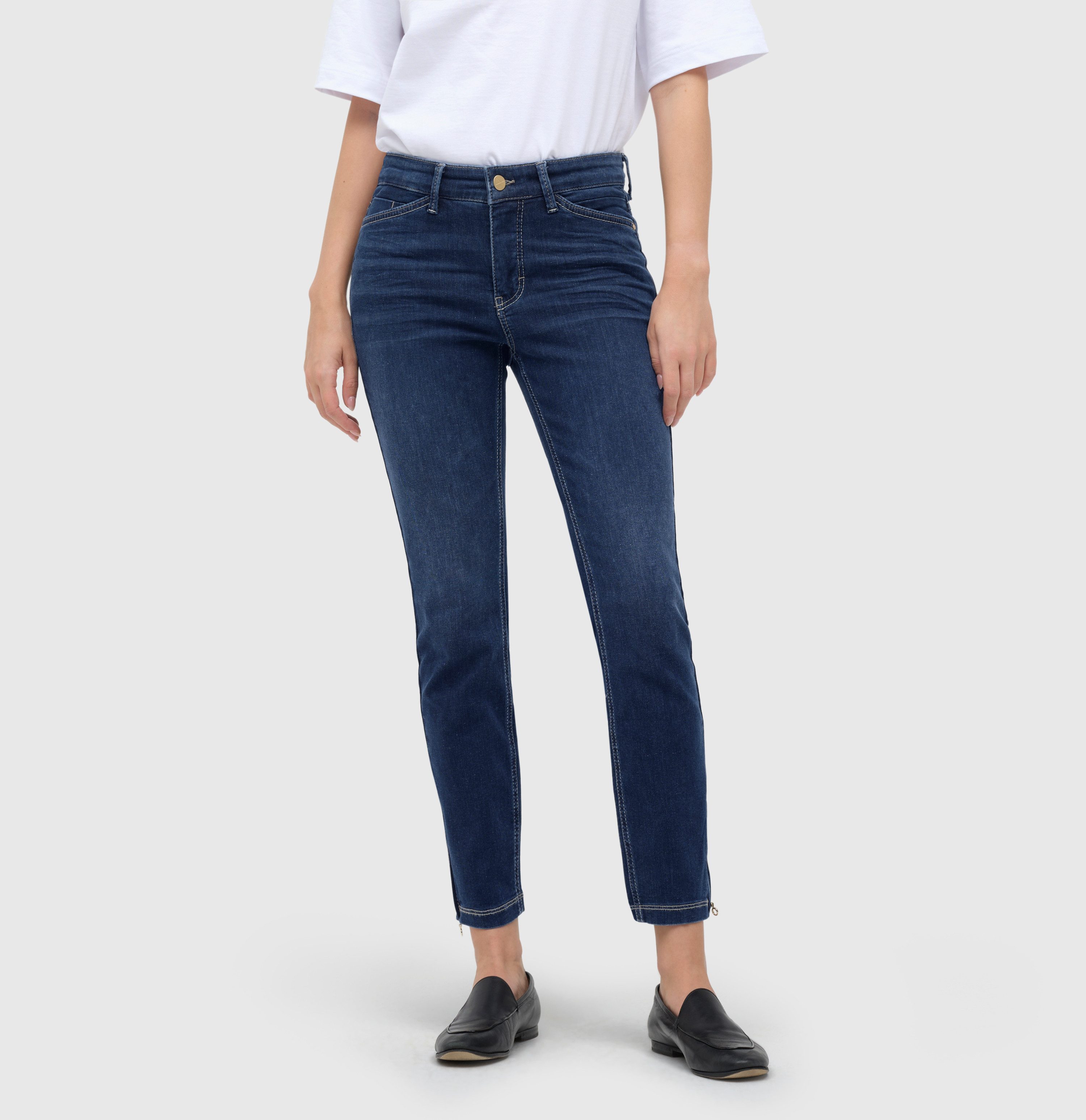 MAC 7/8-Jeans Dream Chic verkürzte Form mit Reißverschluss günstig online kaufen