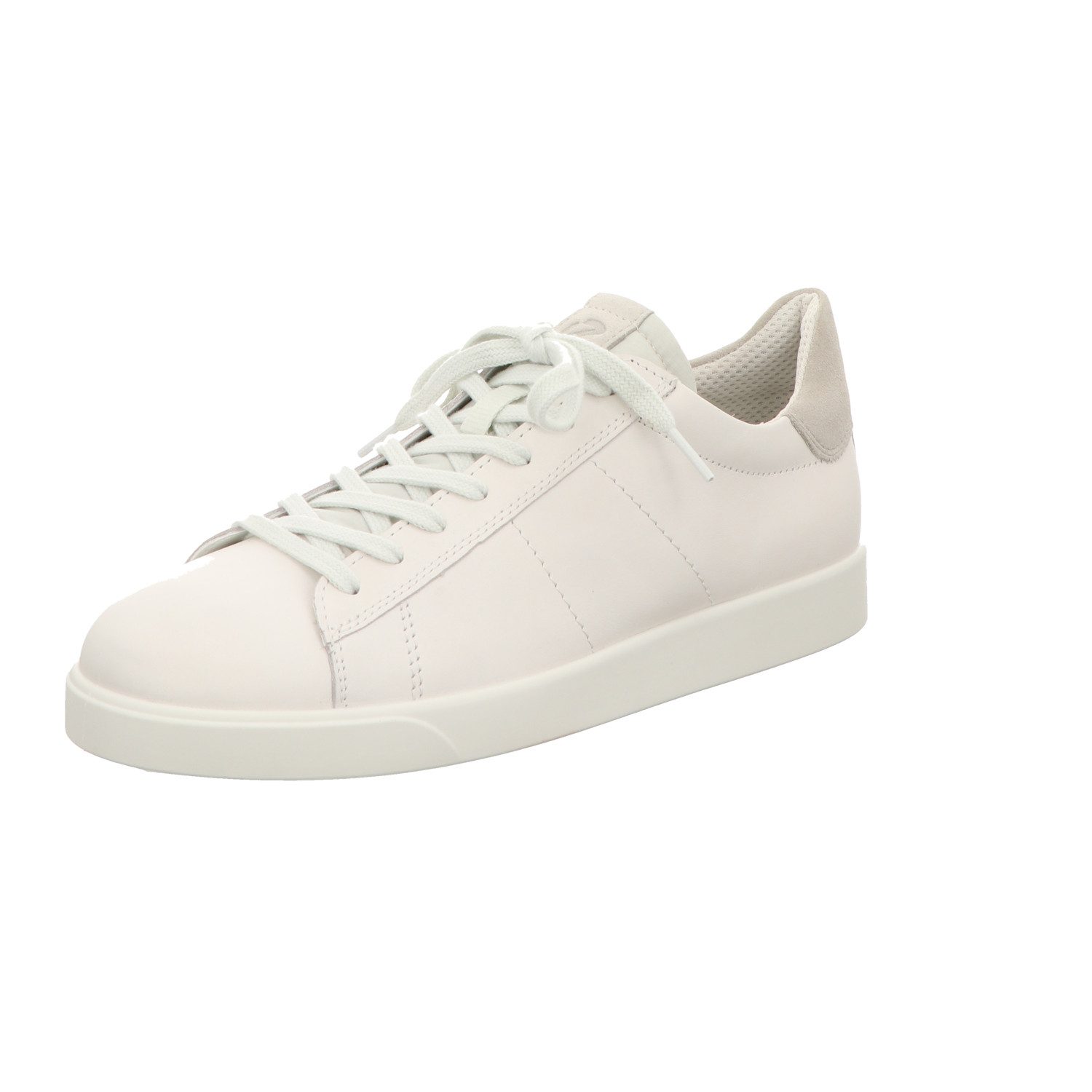 Ecco MENSCASUAL,WHITE/GRAVEL Schnürschuh