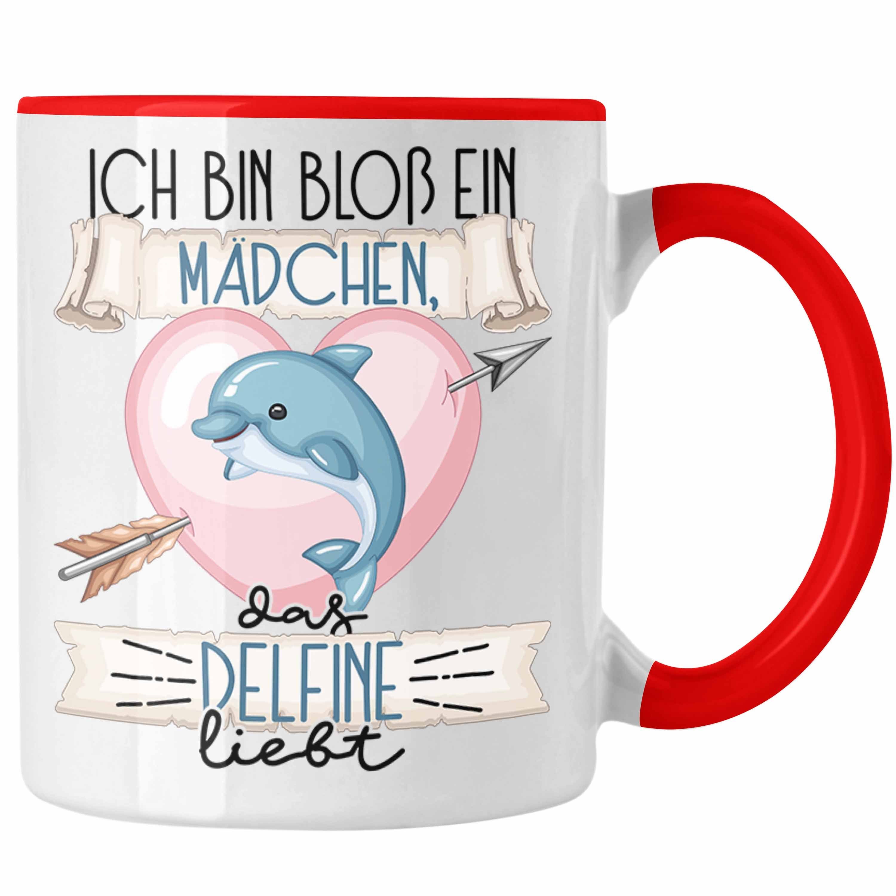 Mädchen Trendation Delfine Lie Bloß Das Geschenk Delfine Rot Ein Frauen Tasse Tasse Bin Ich