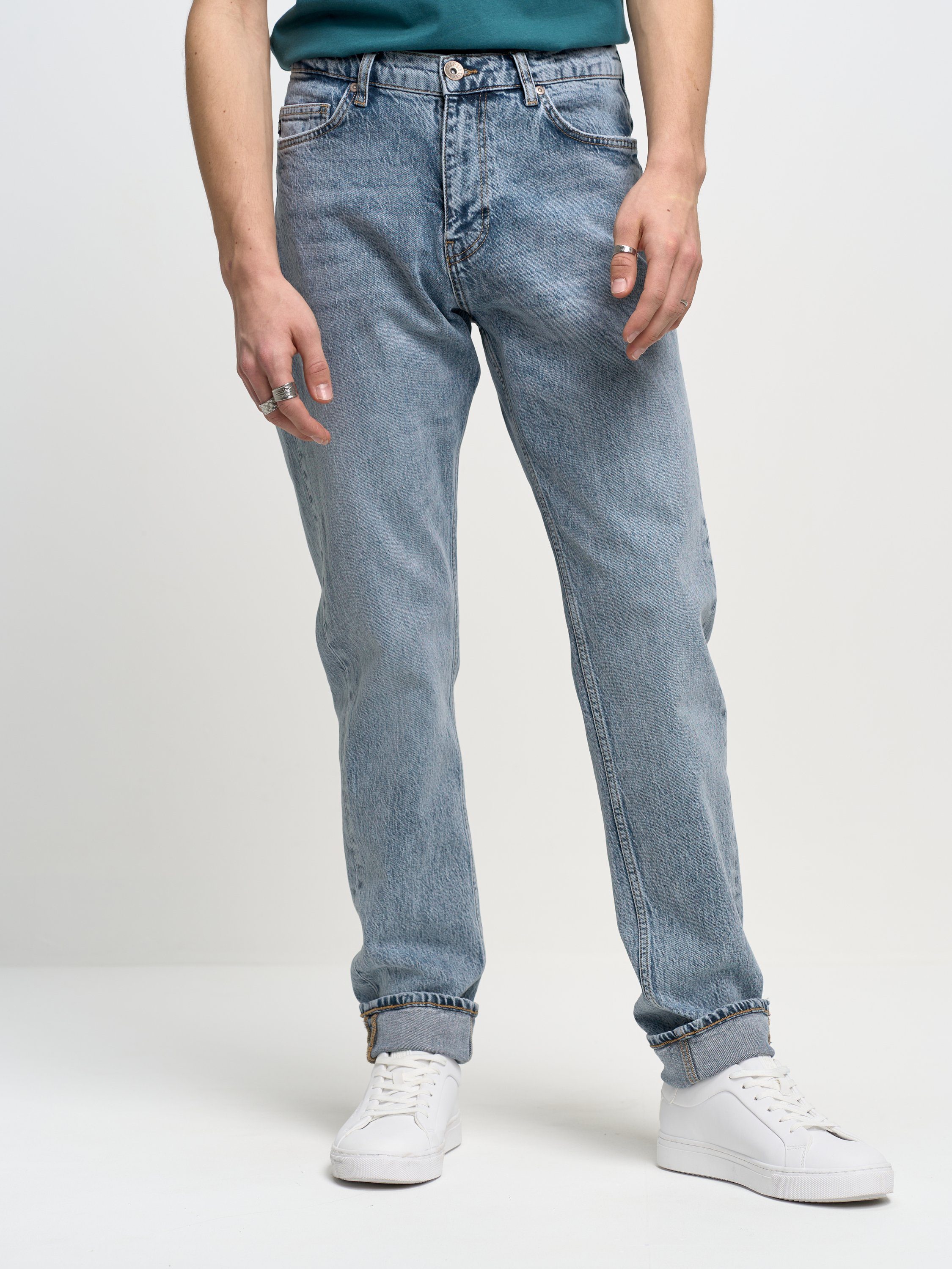 BIG STAR Tapered-fit-Jeans HARPER (1-tlg) graublau
